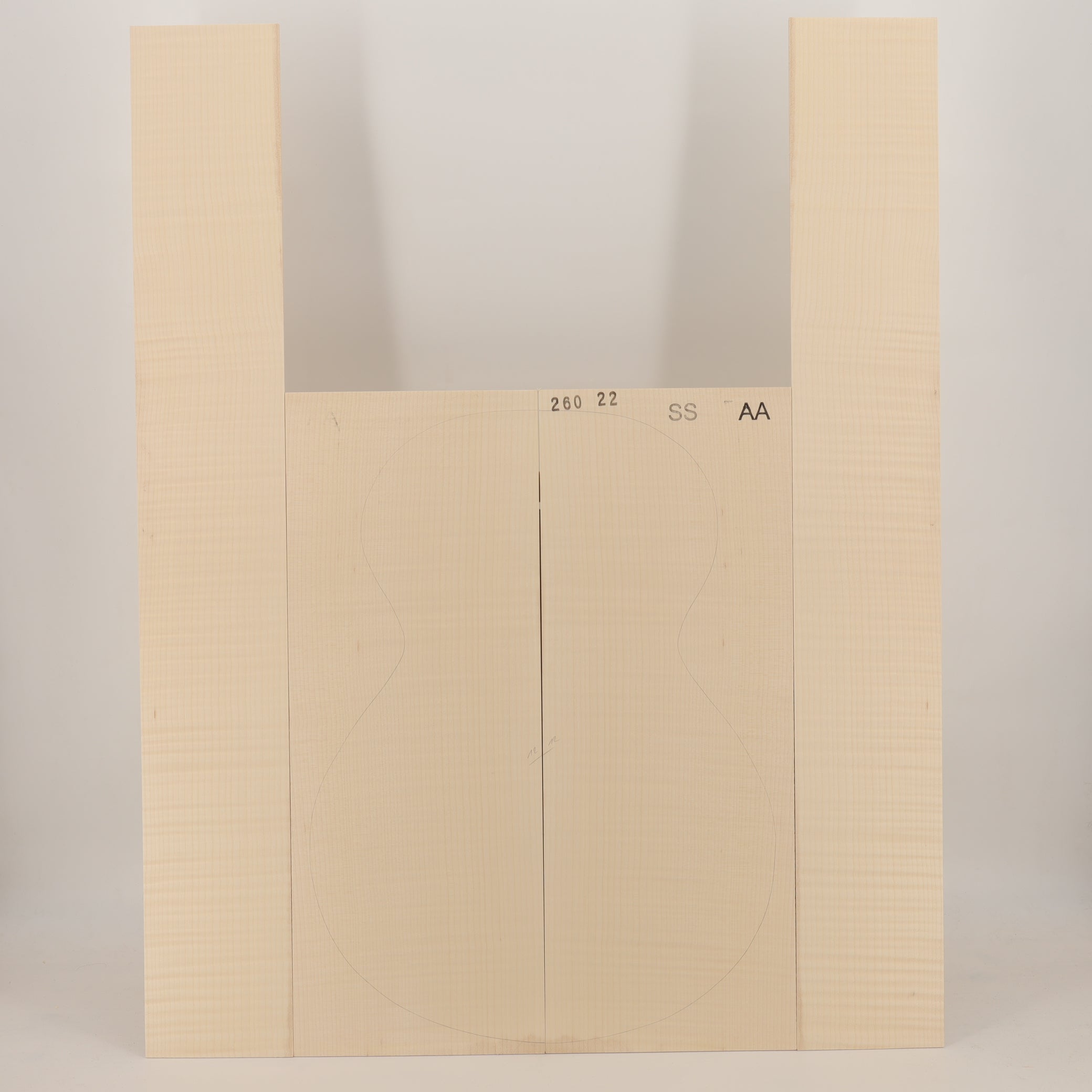 Maple Set (Back/Sides) for Steel String Guitar AA (no. 2398)