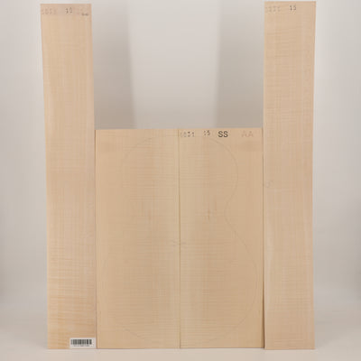 Ahorn Set (Boden/Zargen) für Steelstring Gitarre AA (Nr. 2403)