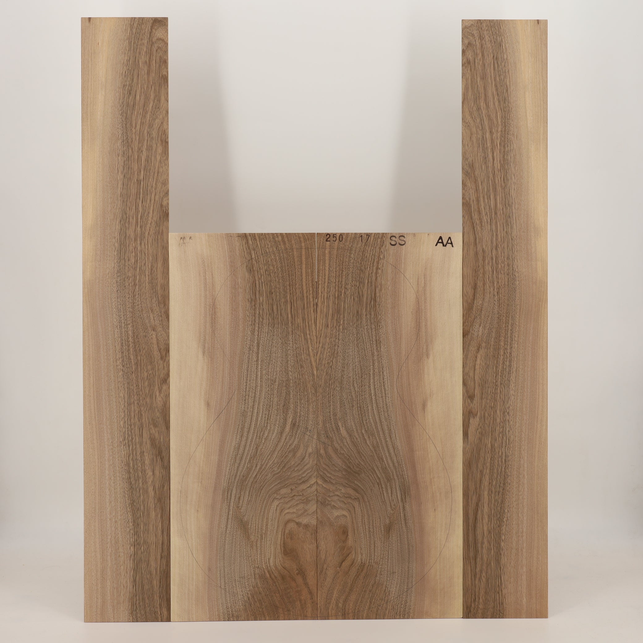 Walnut Set (Back/Sides) for Steel String Guitar AA (no. 2428)