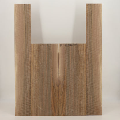 Nussbaum Set (Boden/Zargen) für Steelstring Gitarre AAA (Nr. 2438)