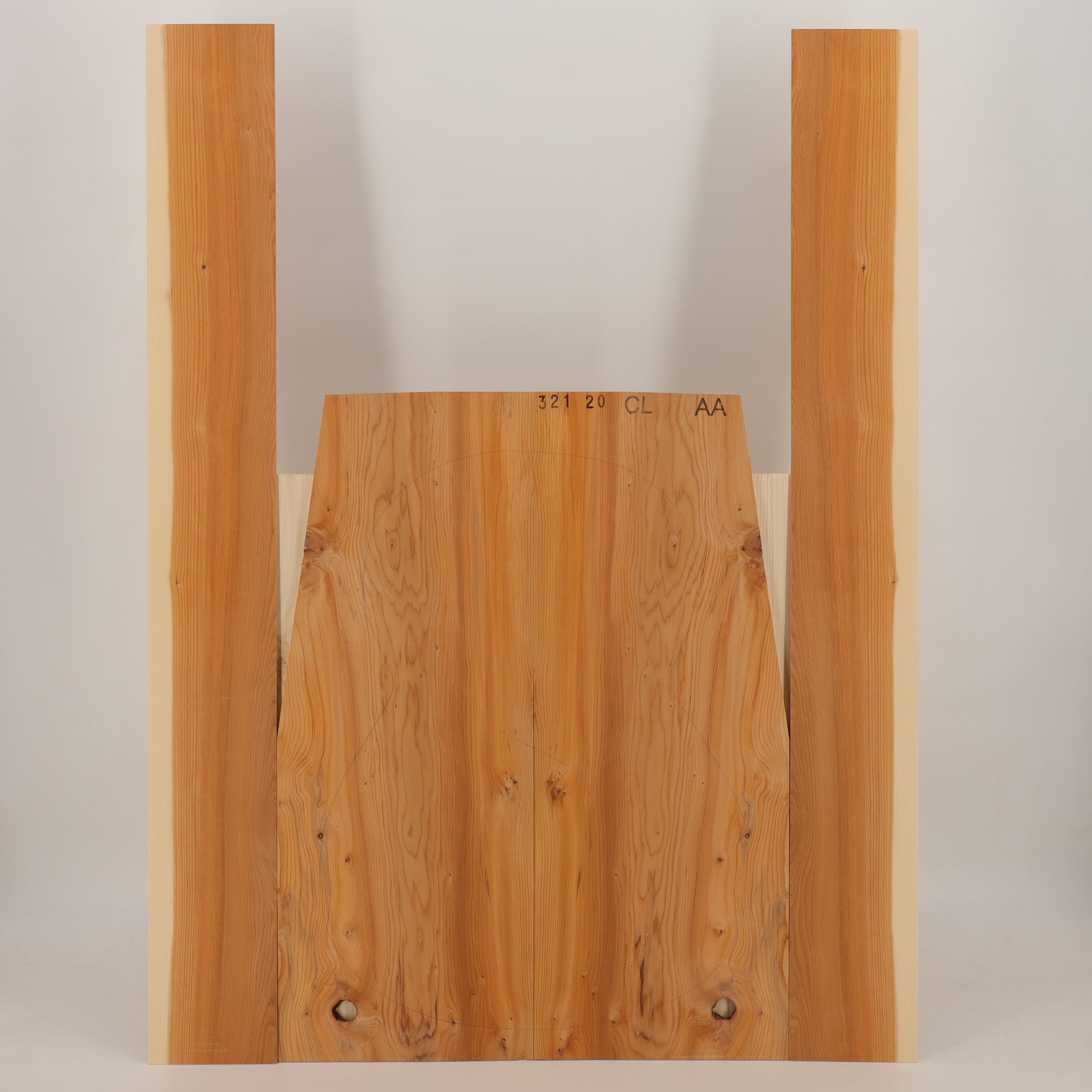 Eibe Set (Boden/Zargen) für klassische Gitarre AA (Nr. 2443)