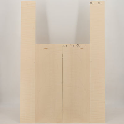Ahorn Set (Boden/Zargen) für klassische Gitarre A (Nr. 2449)