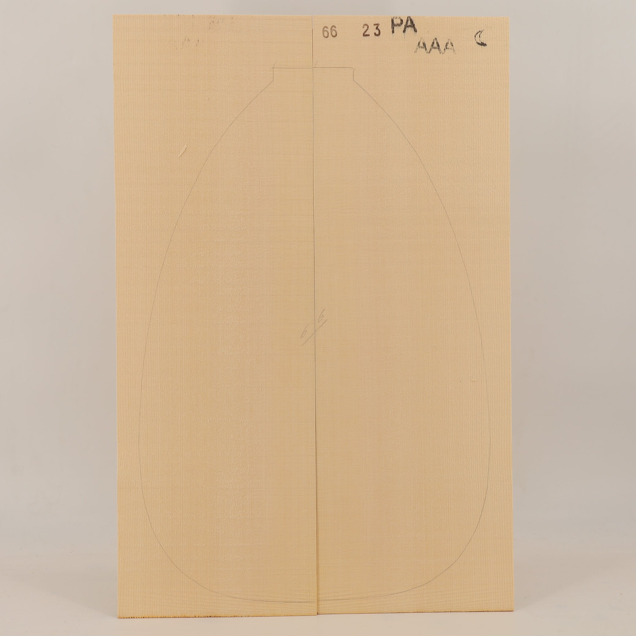 Spruce Top for Lute AAA (no. 2457)