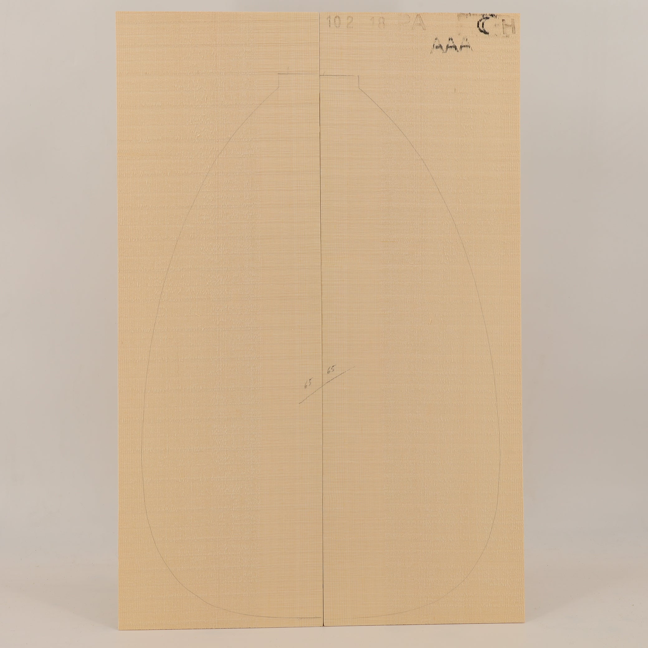 Spruce Top for Lute AAA (no. 2463)