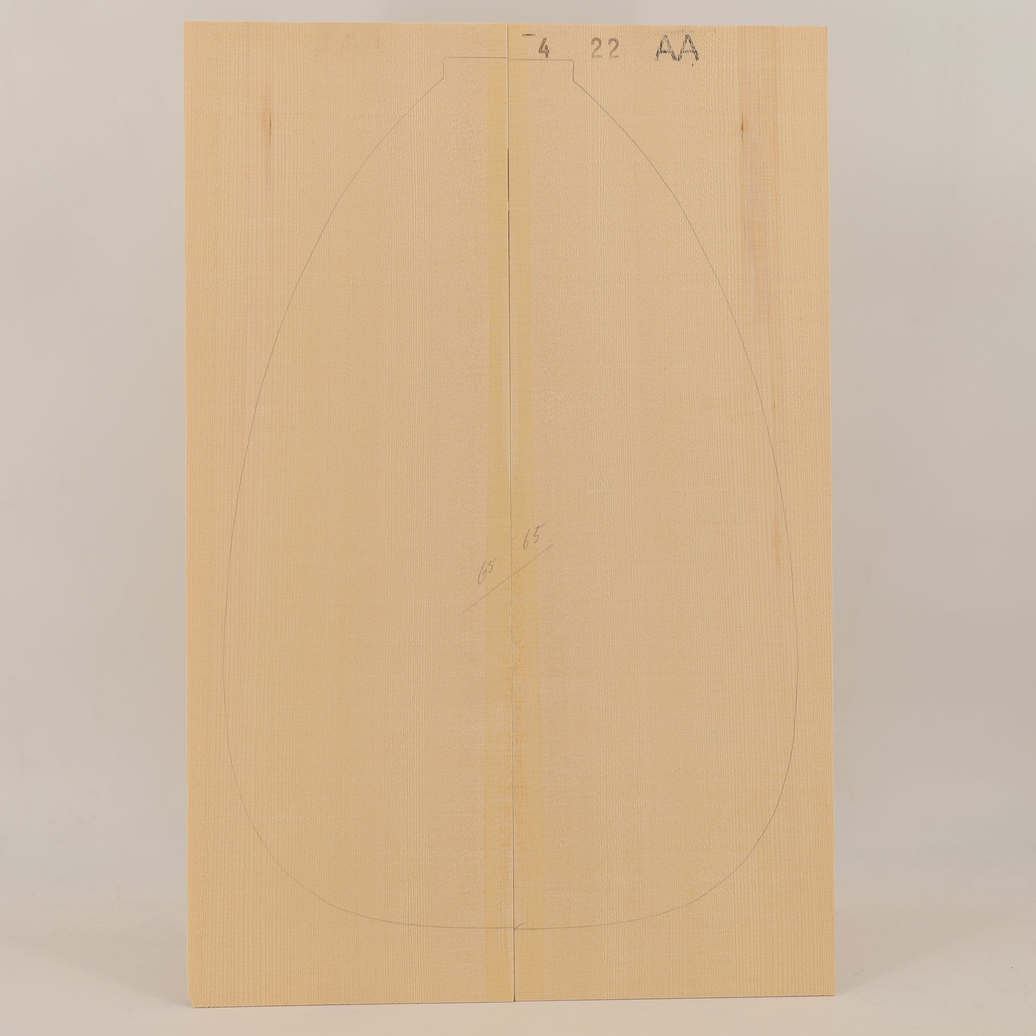 Spruce Top for Lute AA (no. 2466)