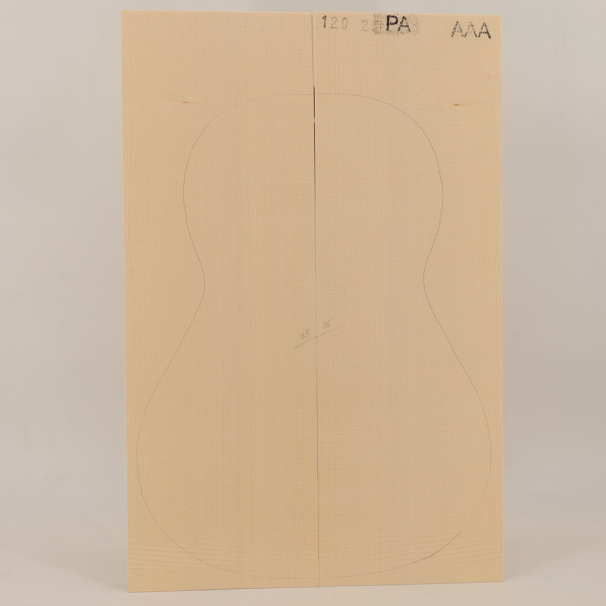 Spruce Top for Parlor Guitar AAA (no. 2489)