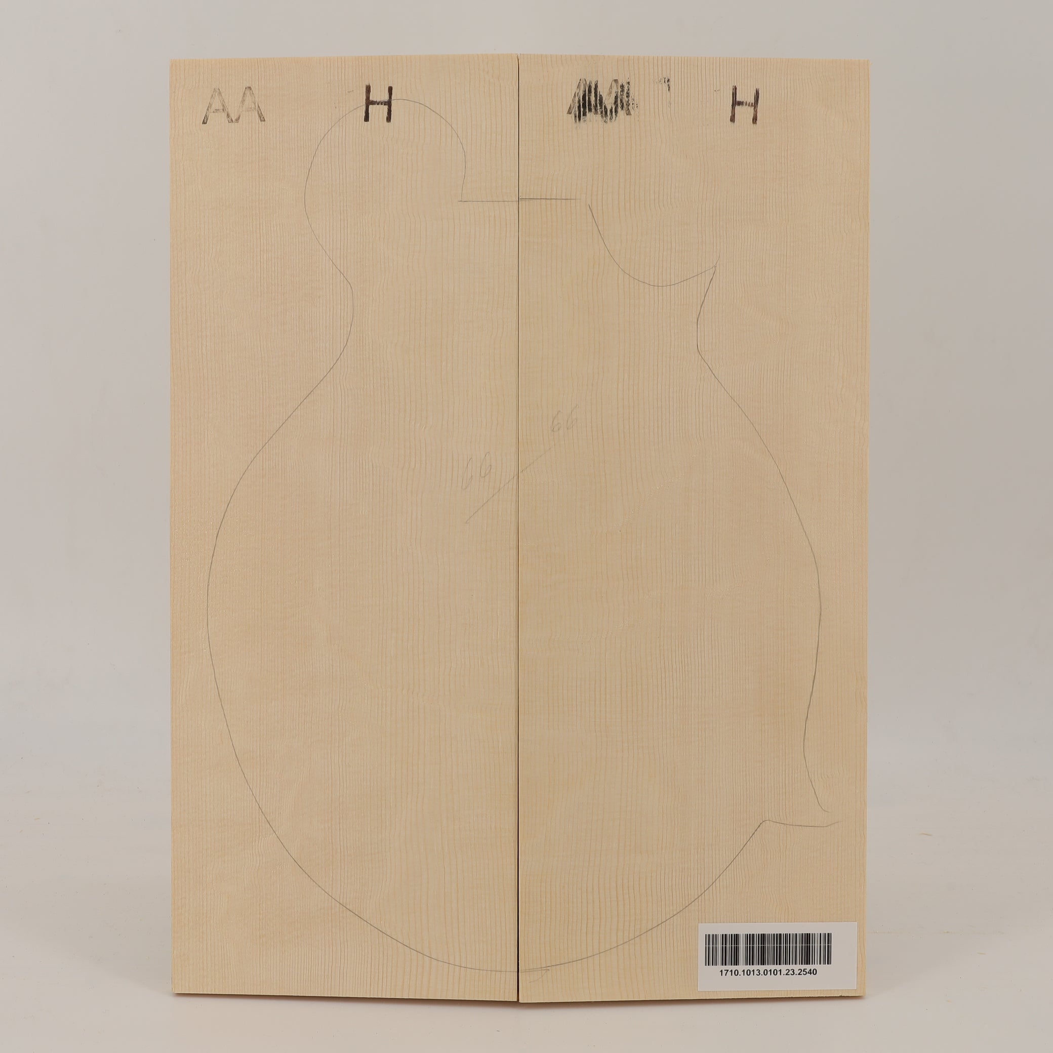 Fichtendecke für Mandoline Archtop AA (Nr. 2540)