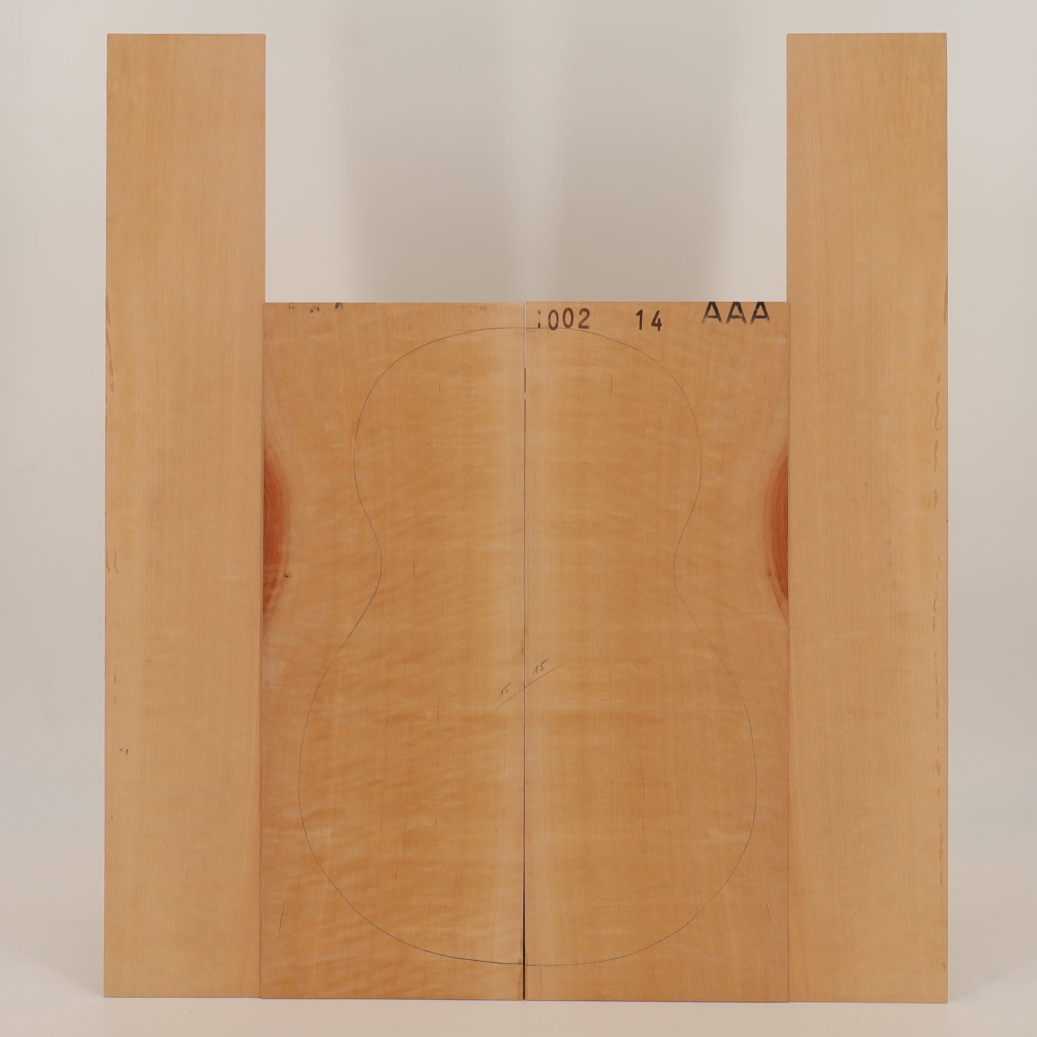 Pear Set (Back/Sides) for Ukulele AAA (no. 2622)