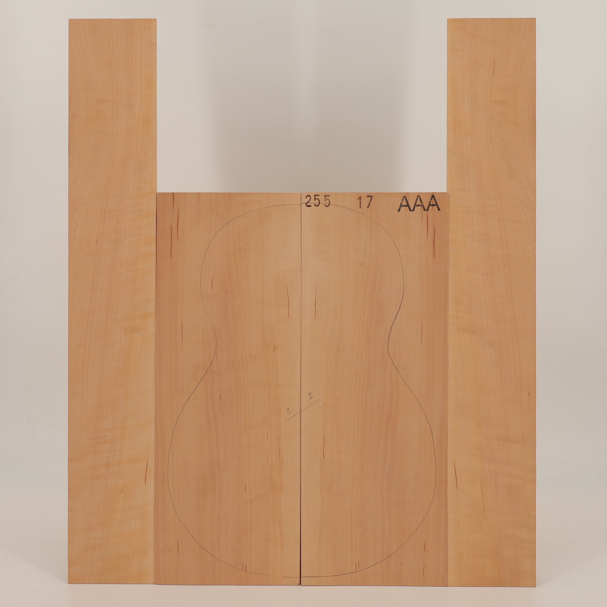 Pear Set (Back/Sides) for Ukulele AAA (no. 2624)
