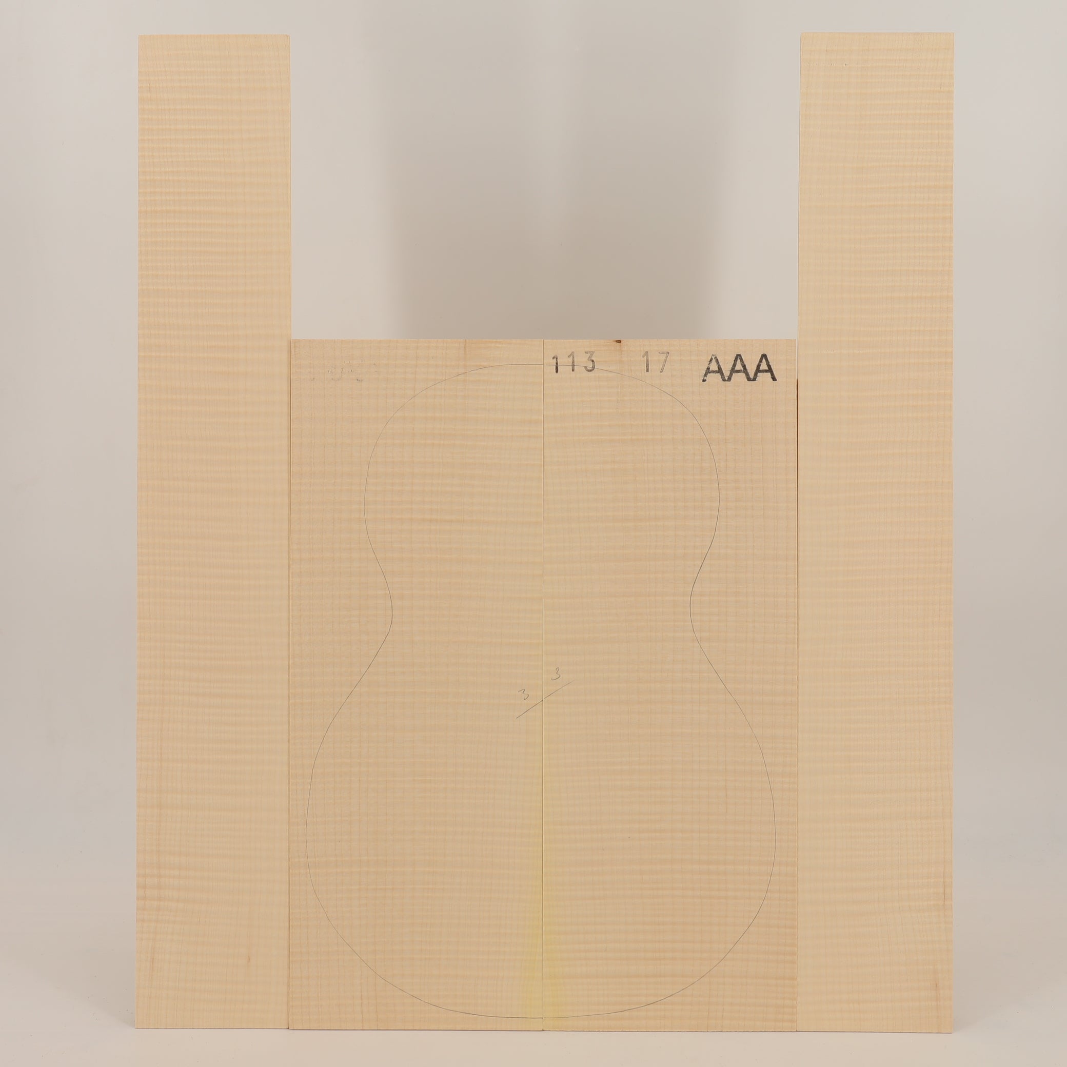 Maple Set (Back/Sides) for Ukulele AAA (no. 2629)