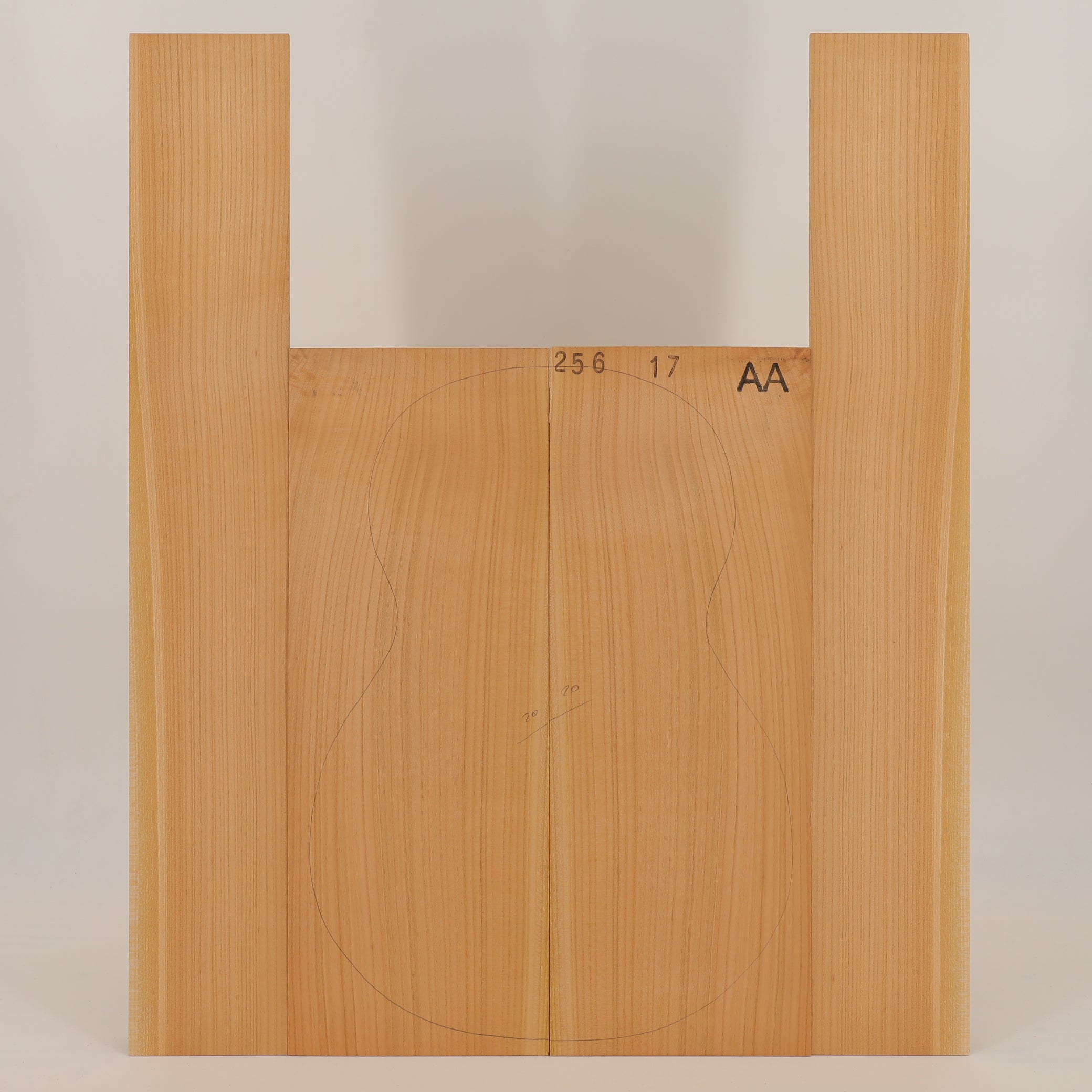 Cherry tree Set (Back/Sides) for Ukulele AA (no. 2634)