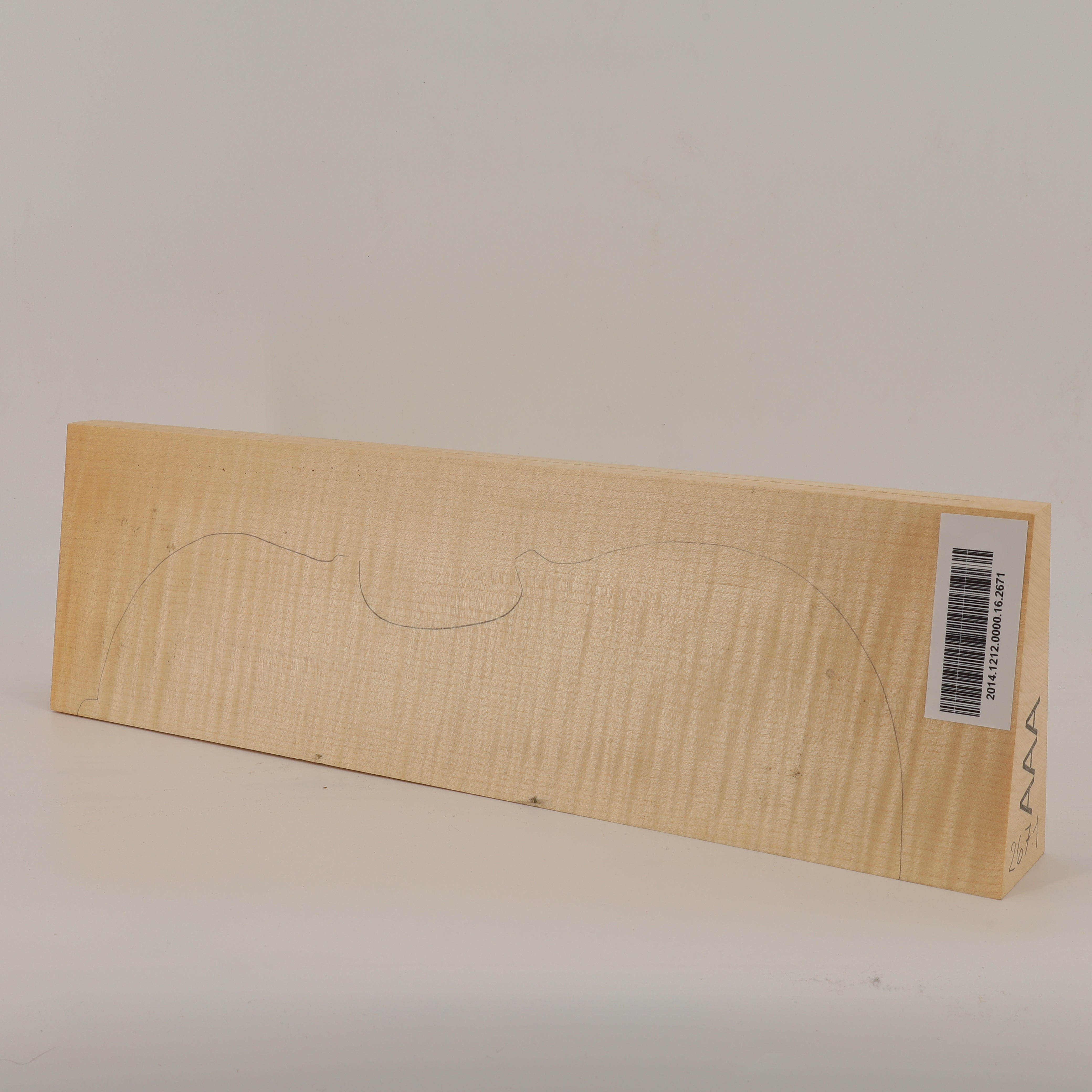 Maple Set (Back/Neck/Sides) for Violin AAA (no. 2671)