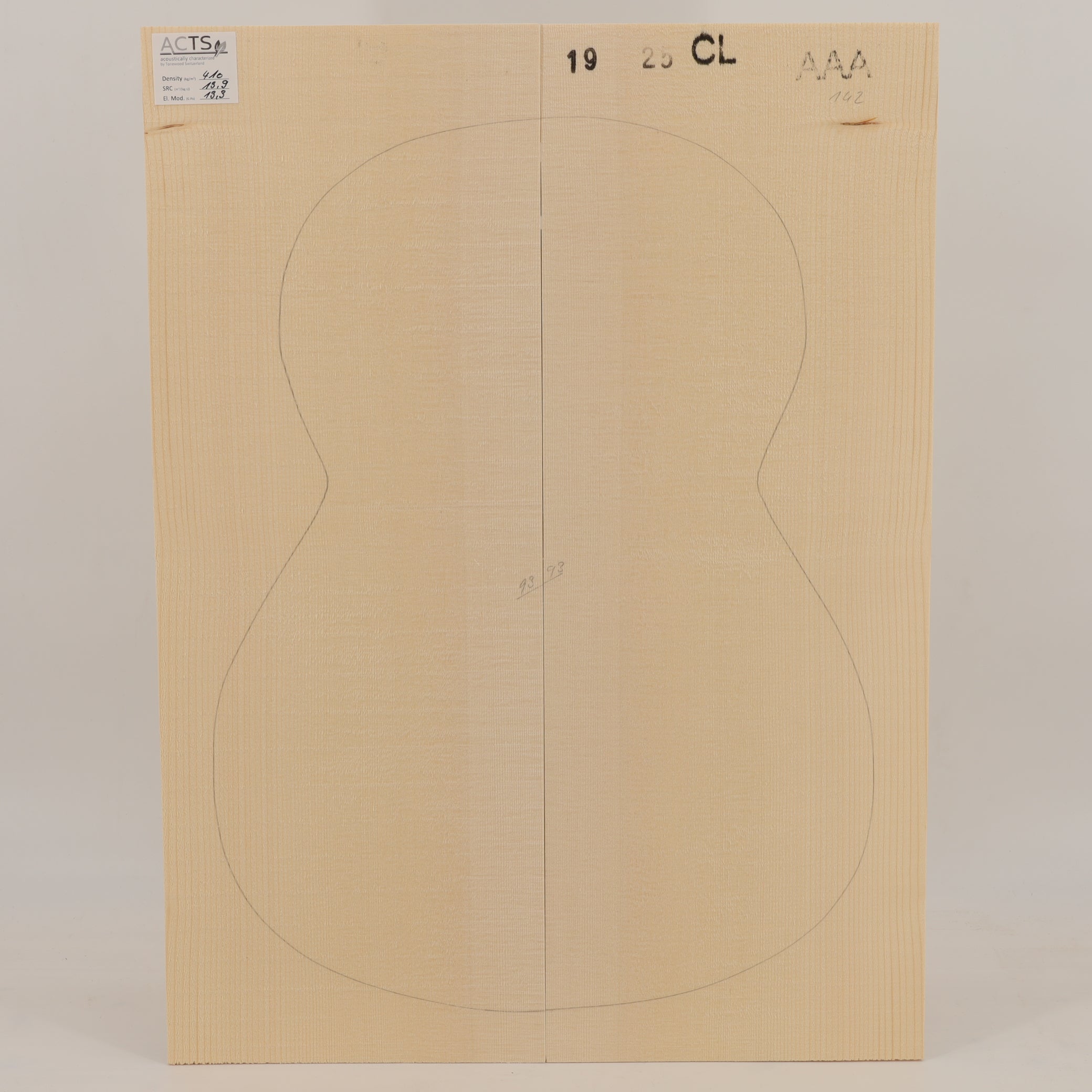 ACTS Spruce Top for Classical Guitar AAA (no. 2753)