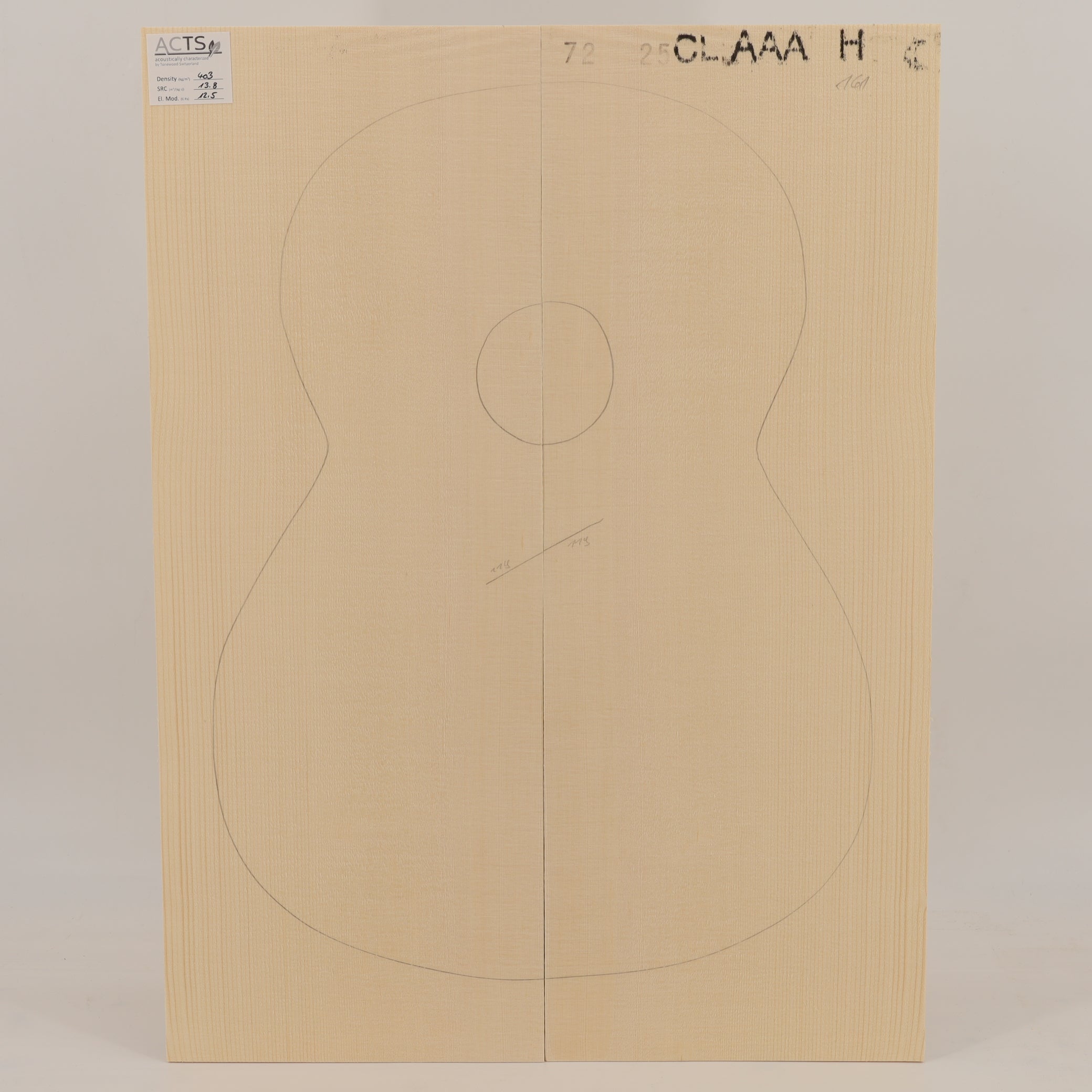ACTS Spruce Top for Classical Guitar AAA (no. 2781)
