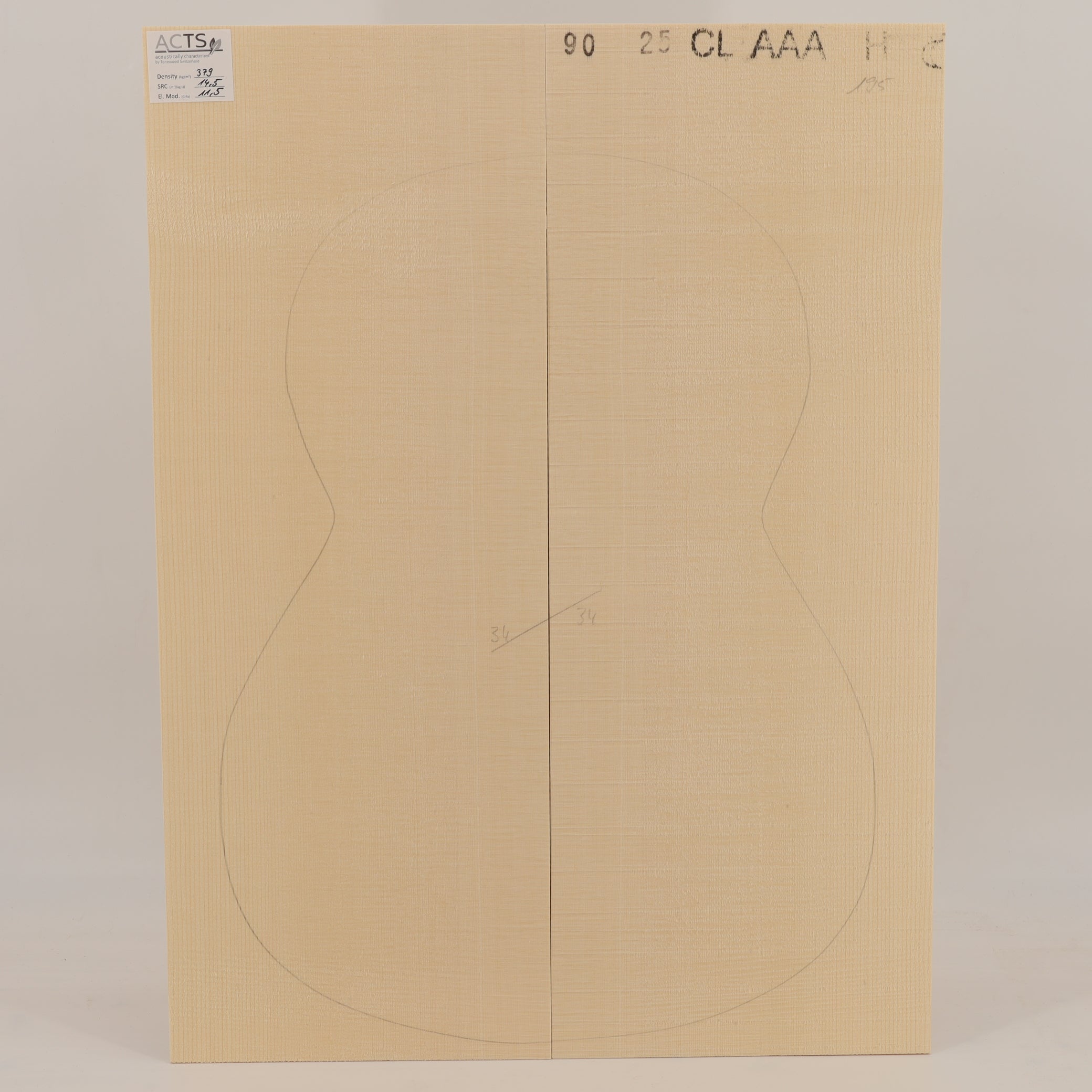 ACTS Spruce Top for Classical Guitar AAA (no. 2813)