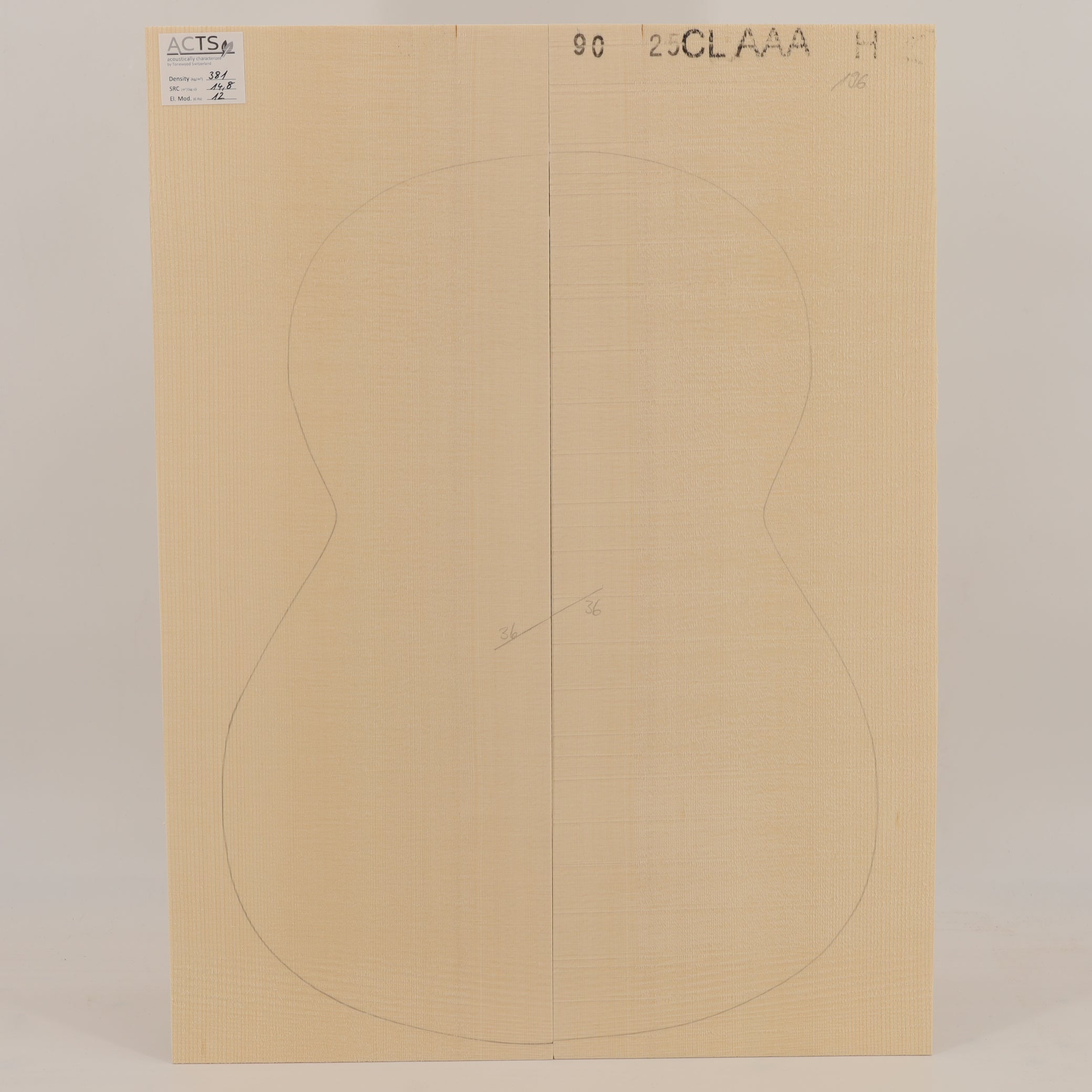 ACTS Spruce Top for Classical Guitar AAA (no. 2814)