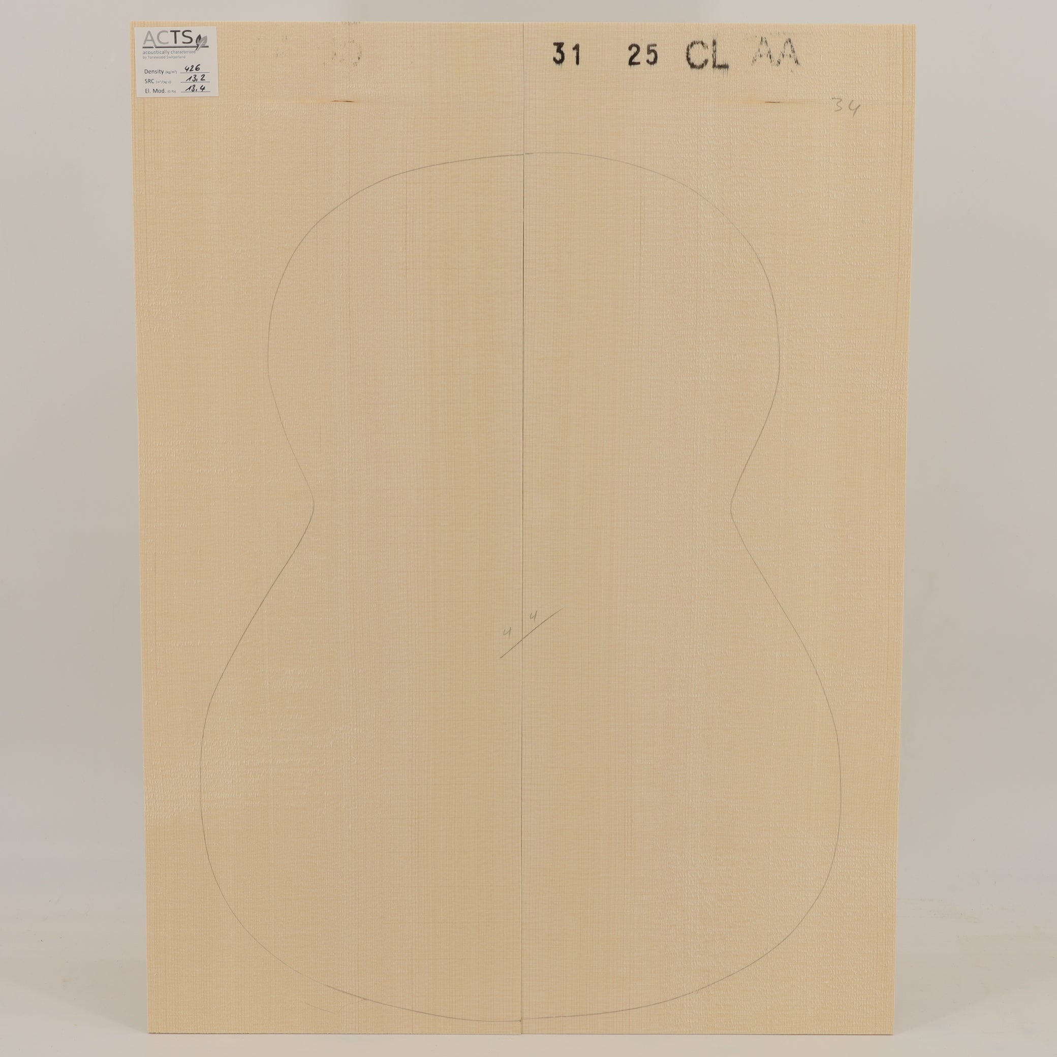 ACTS Spruce Top for Classical Guitar AA (no. 2816)