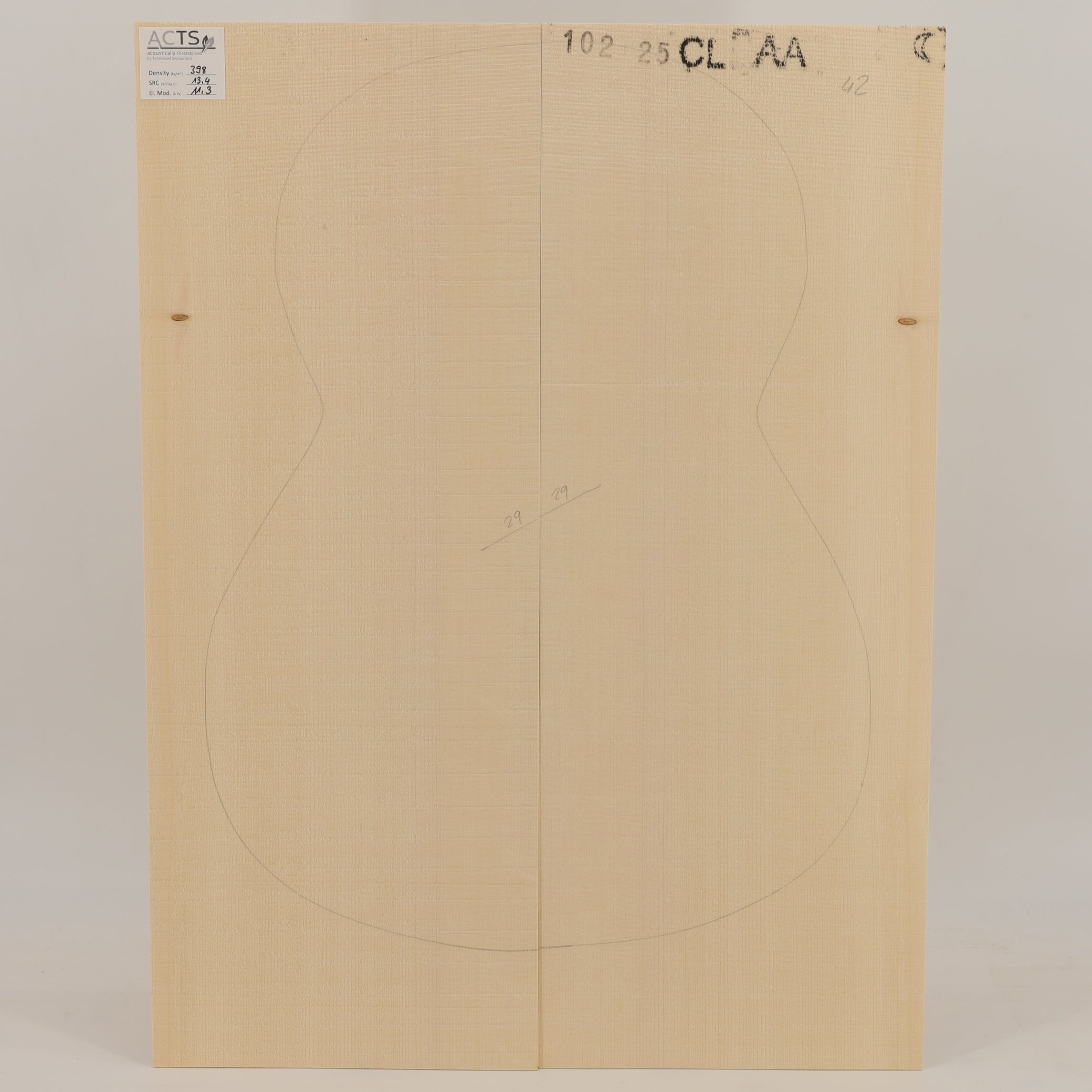 ACTS Spruce Top for Classical Guitar AA (no. 2824)