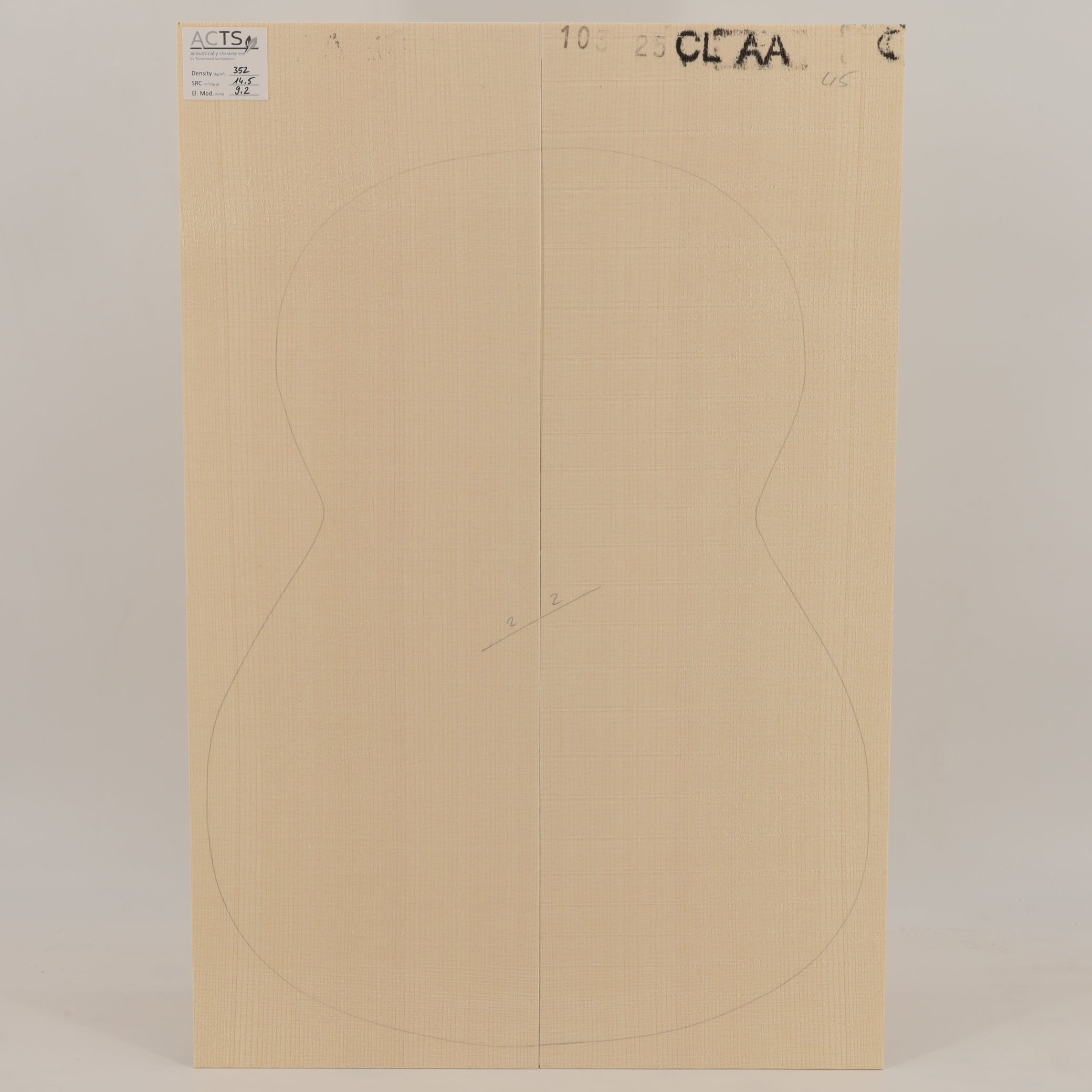 ACTS Spruce Top for Classical Guitar AA (no. 2827)