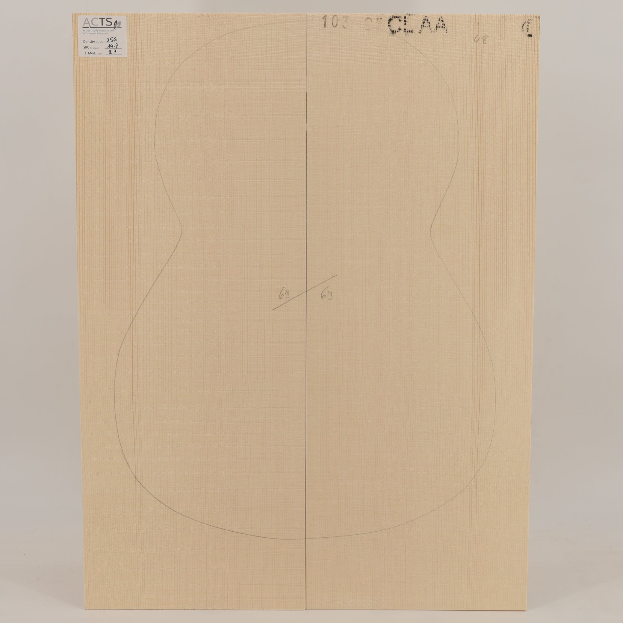 ACTS Spruce Top for Classical Guitar AA (no. 2830)