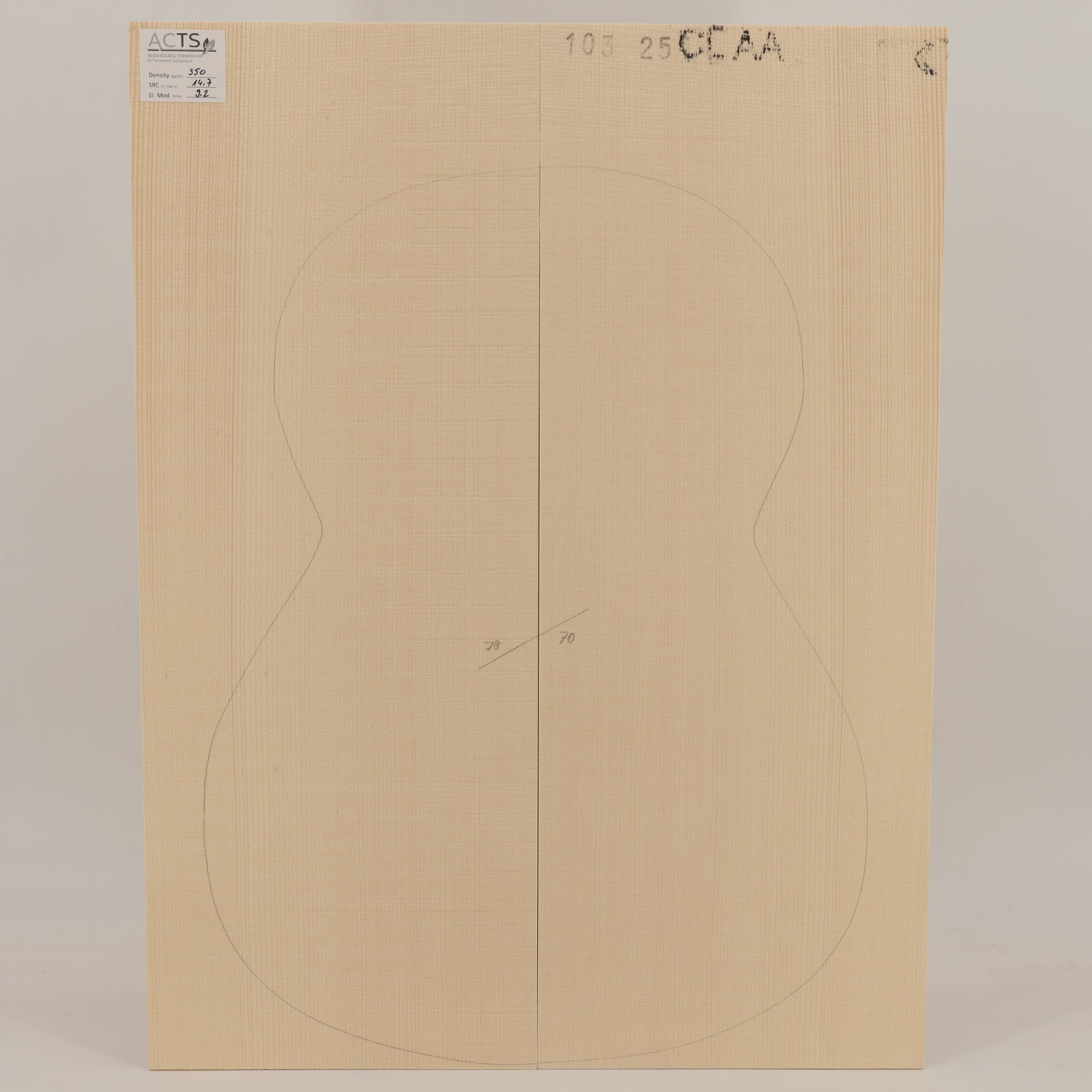 ACTS Spruce Top for Classical Guitar AA (no. 2831)