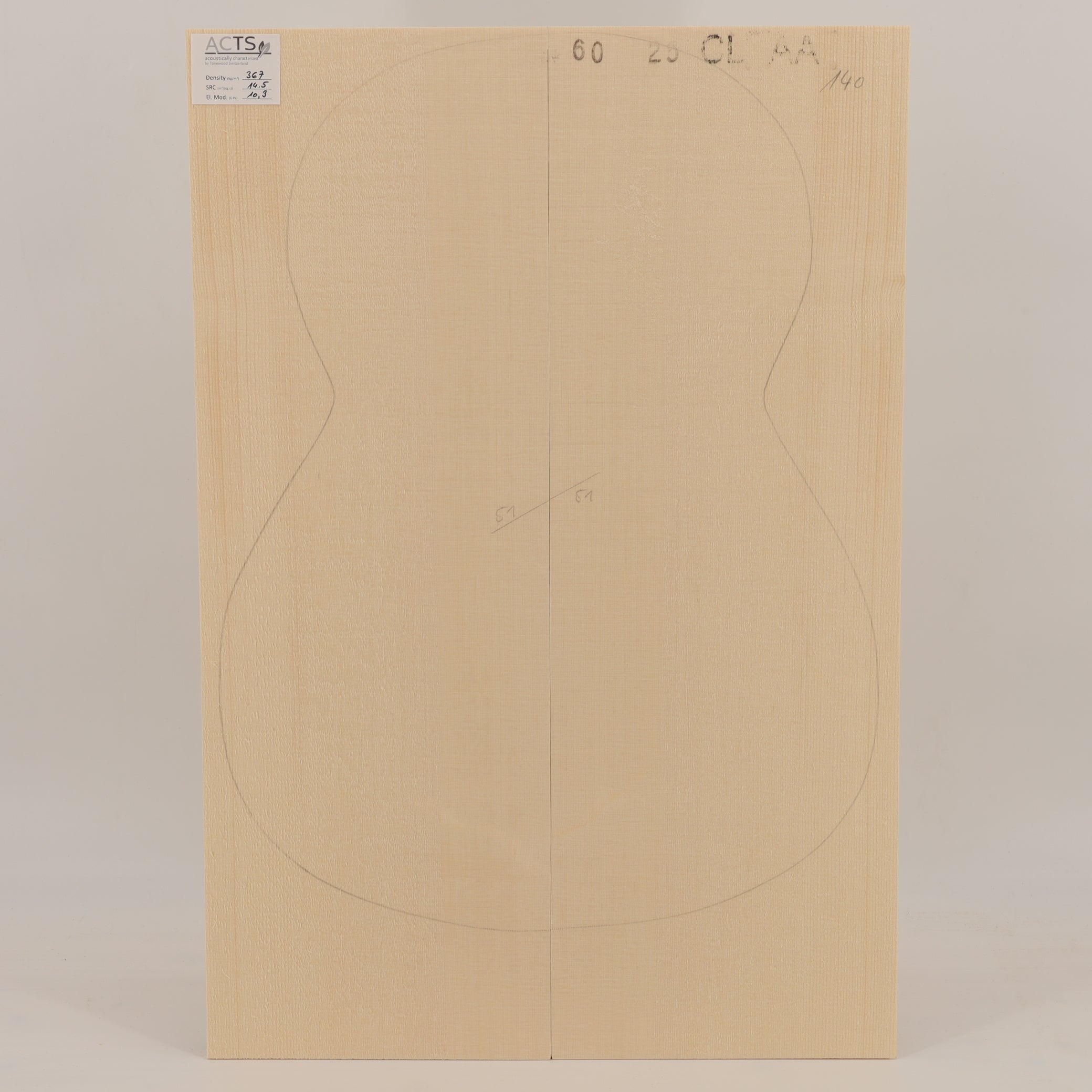 ACTS Spruce Top for Classical Guitar AA (no. 2843)