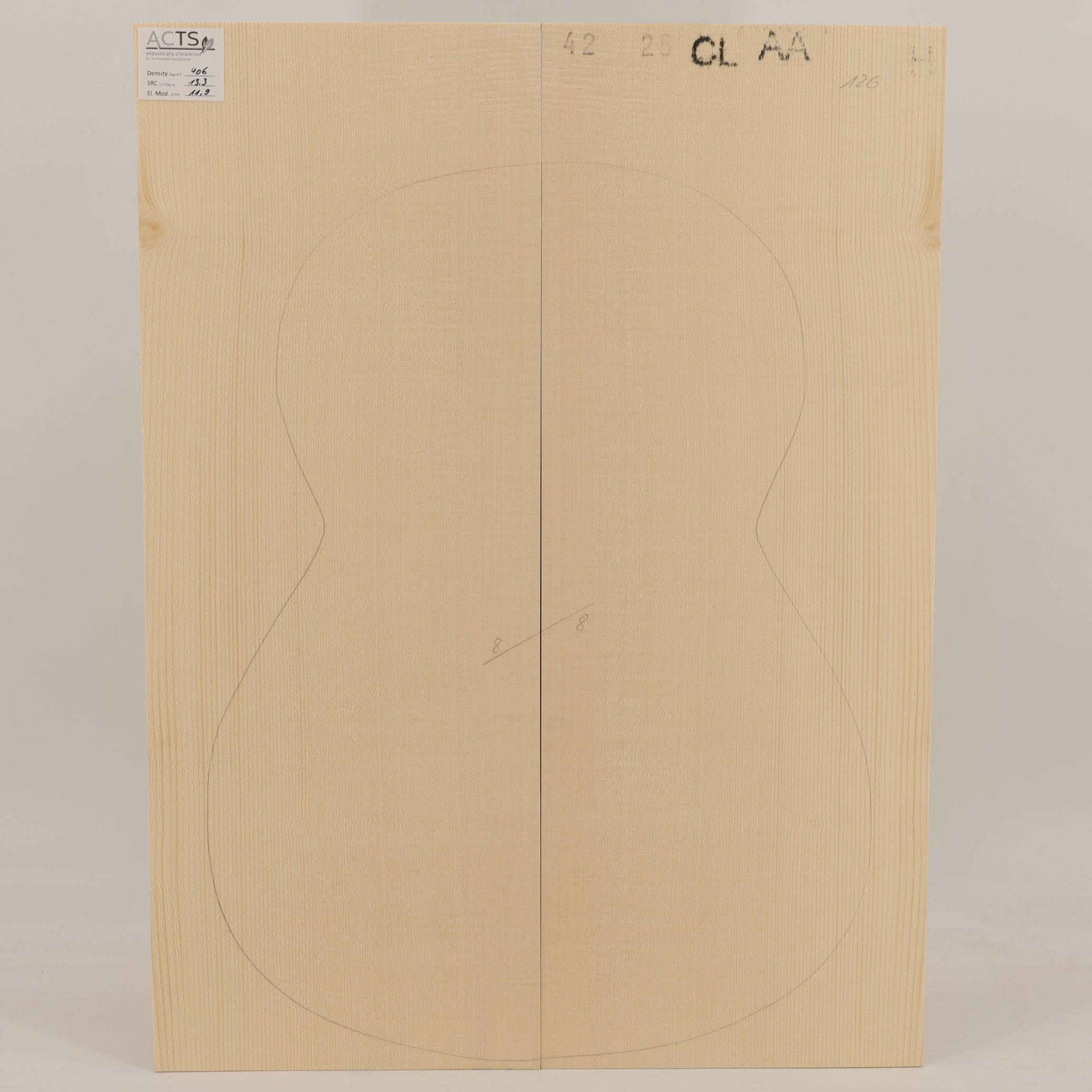 ACTS Spruce Top for Classical Guitar AA (no. 2846)