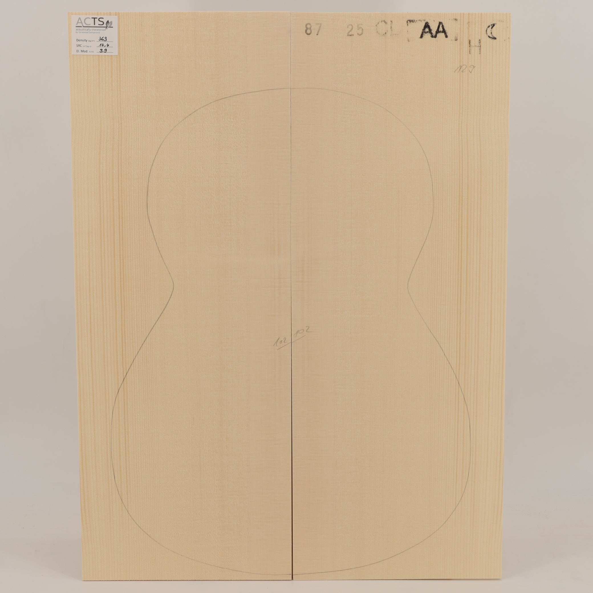 ACTS Spruce Top for Classical Guitar AA (no. 2849)