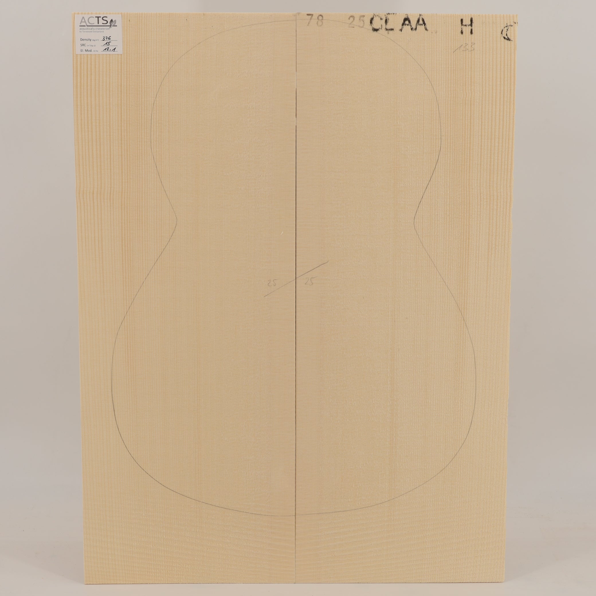 ACTS Spruce Top for Classical Guitar AA (no. 2853)