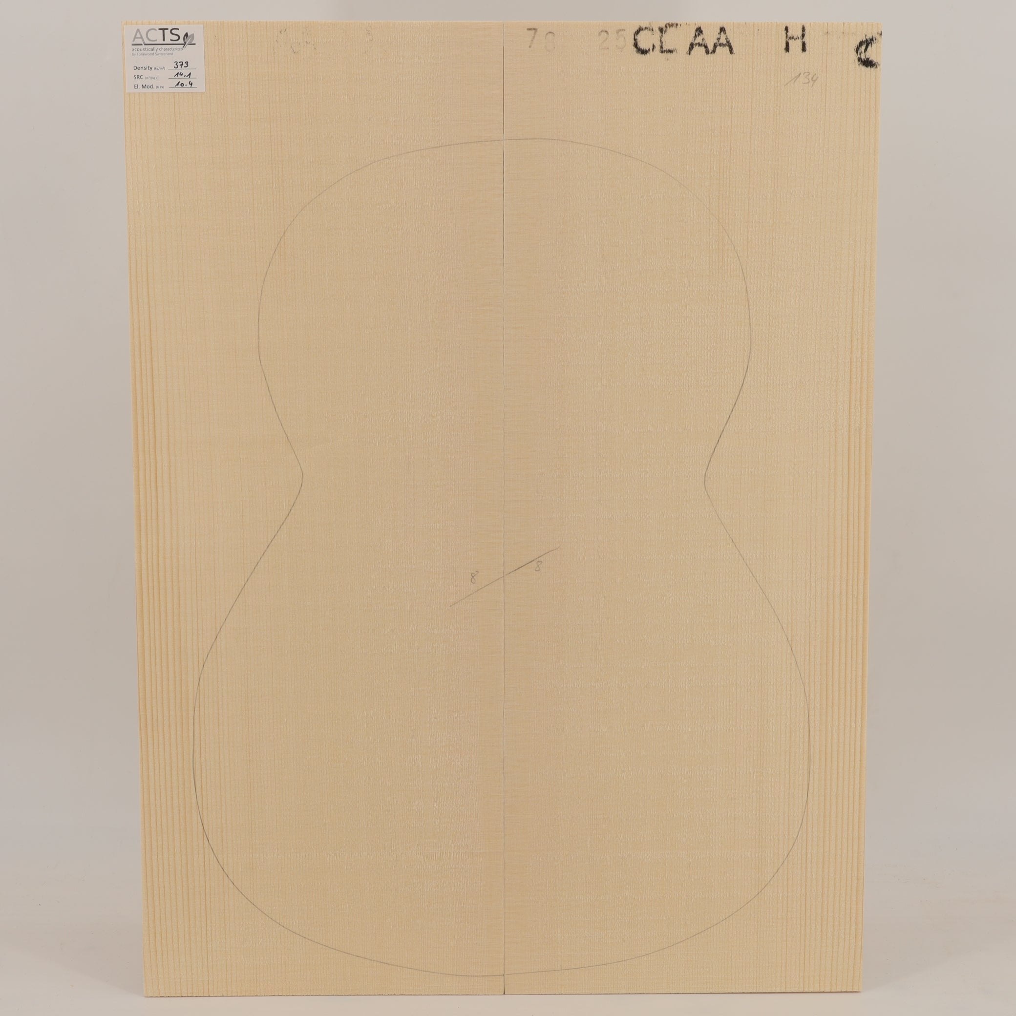 ACTS Spruce Top for Classical Guitar AA (no. 2854)