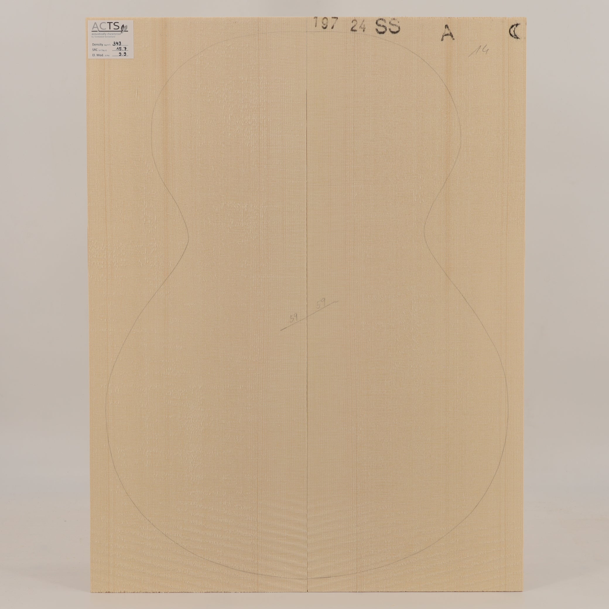 ACTS Spruce Top for Steelstring Guitar A (no. 2907)