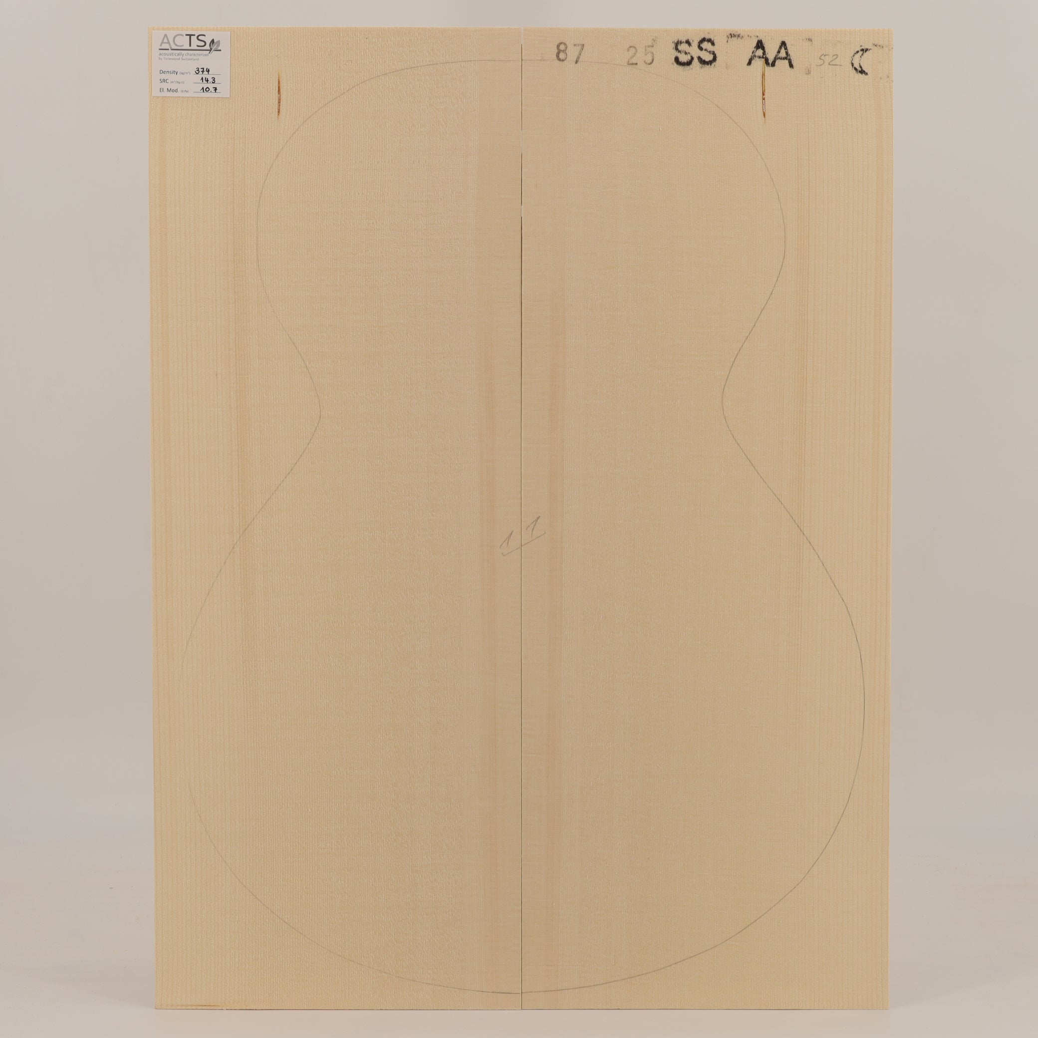 ACTS Spruce Top for Steelstring Guitar AA (no. 2910)