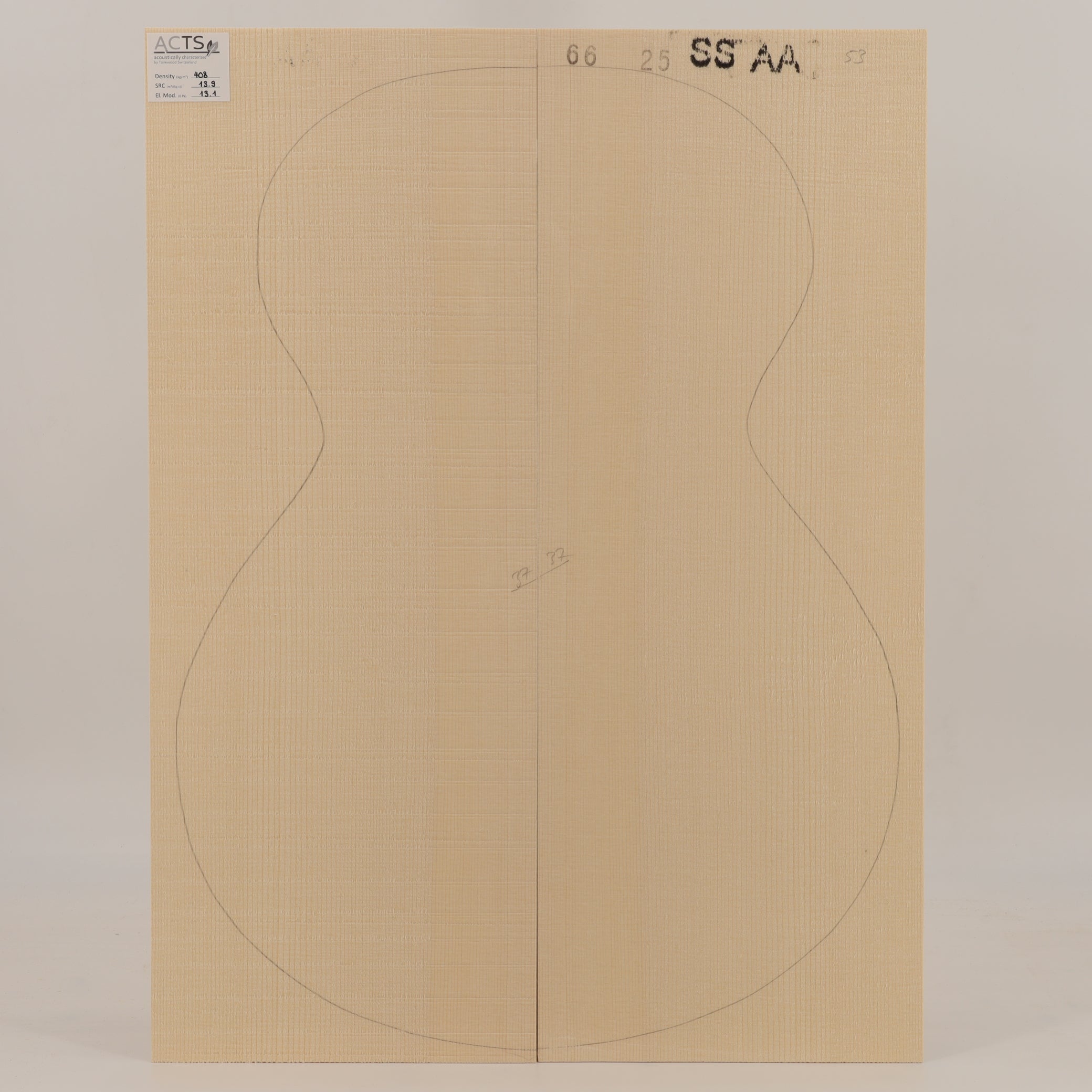ACTS Spruce Top for Steelstring Guitar AA (no. 2911)