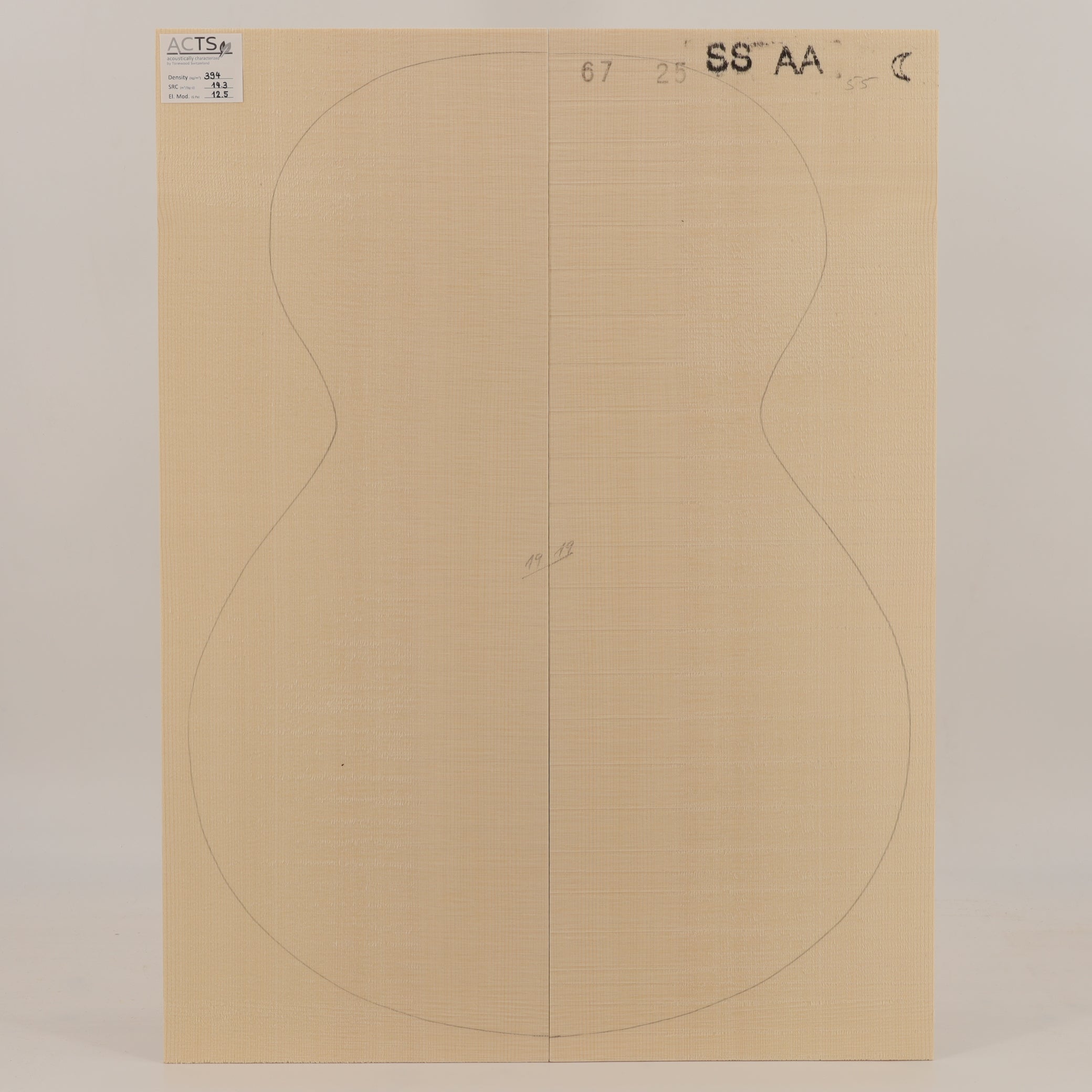 ACTS Spruce Top for Steelstring Guitar AA (no. 2913)
