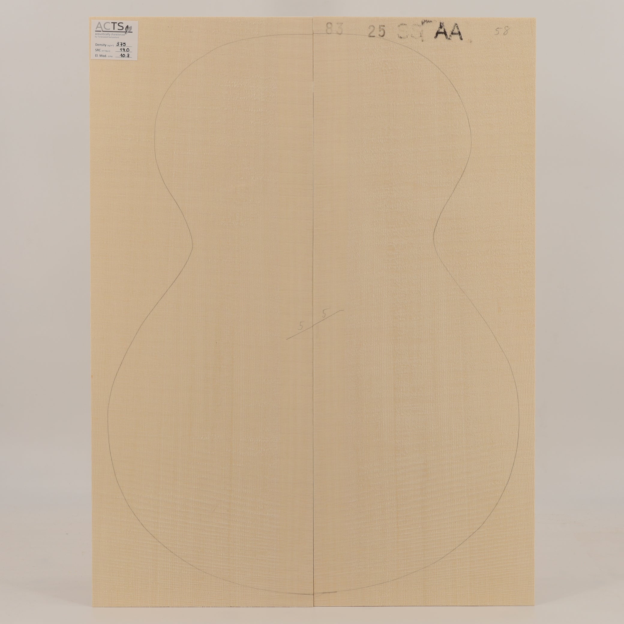 ACTS Spruce Top for Steelstring Guitar AA (no. 2916)