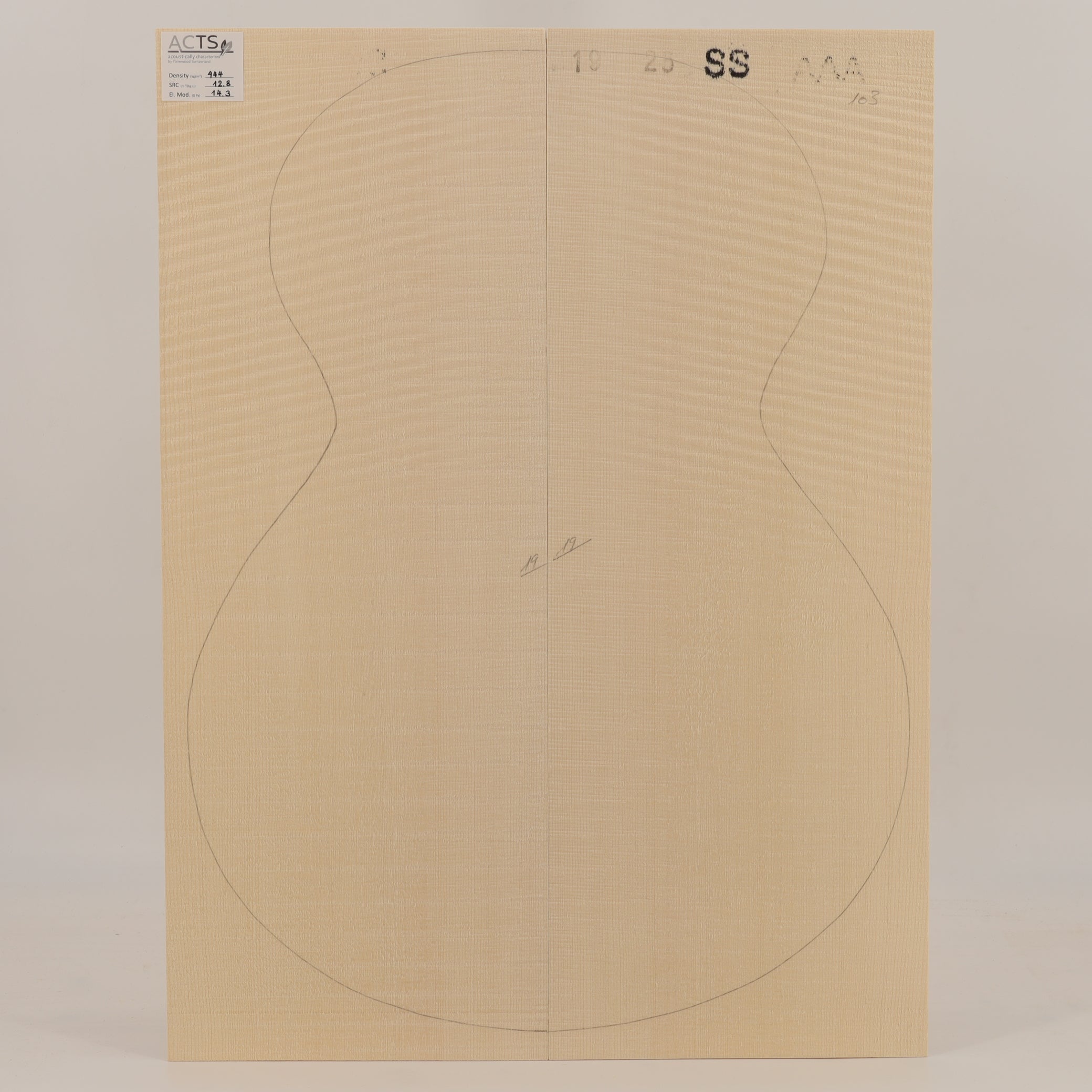 ACTS Spruce Top for Steelstring Guitar AAA (no. 2961)