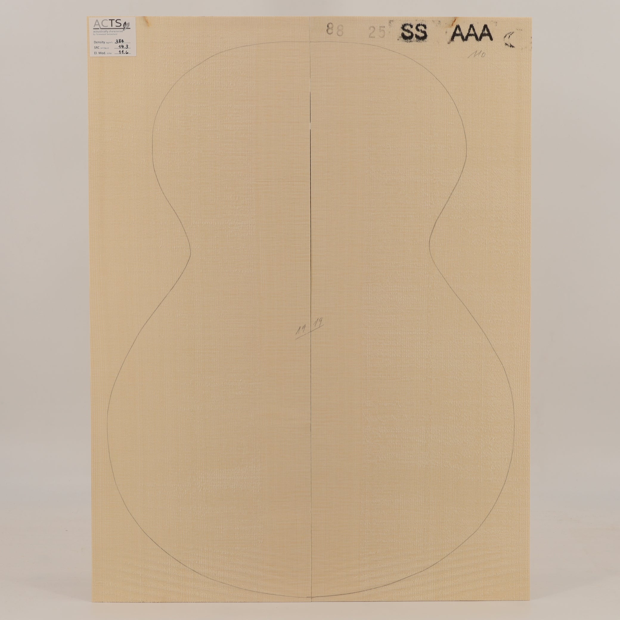 ACTS Fichtendecke für Steelstring Gitarre AAA (Nr. 2968)