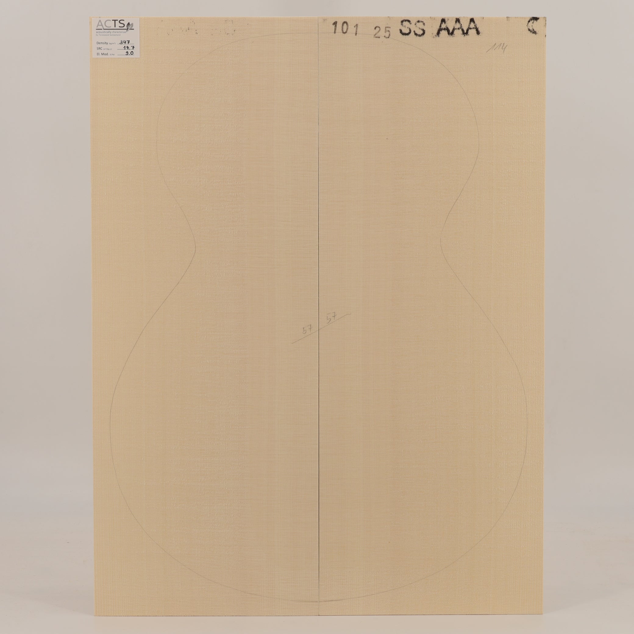ACTS Spruce Top for Steelstring Guitar AAA (no. 2972)