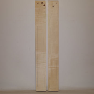 2er Packung - Ahorn Hälse 700x80x27 mm A - mit Knospen (Nr. 997)