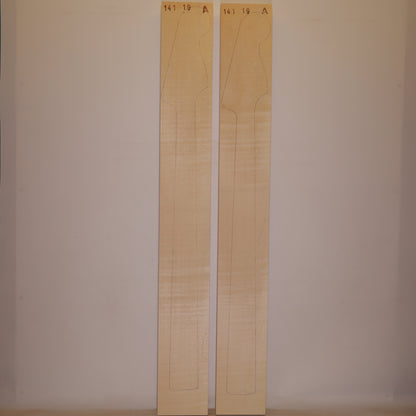 Pack of 2 Maple Necks 900x100x27 mm A - with buds (no. 1001)
