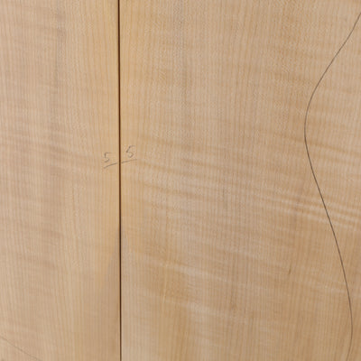 Maple Carved Top 2-piece for Electric Guitar A (no. 3005)