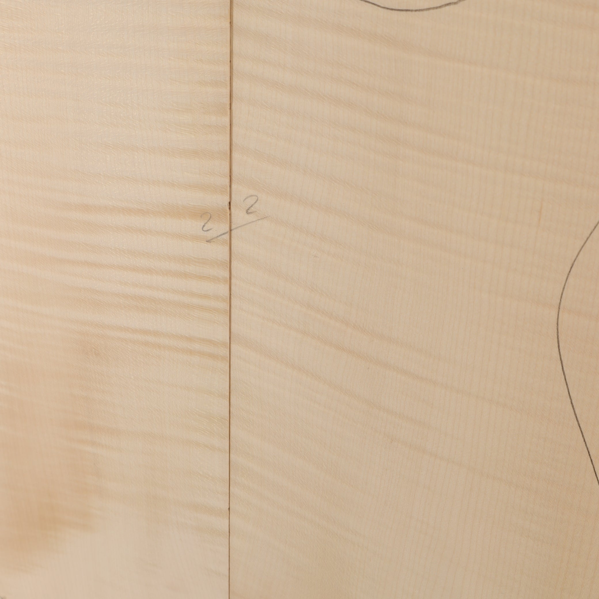 Maple Carved Top 2-piece for Electric Guitar A (no. 3007)