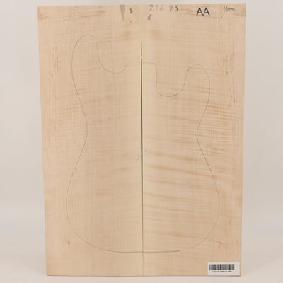 Maple Carved Top 2-piece for Electric Guitar AA (no. 3008)