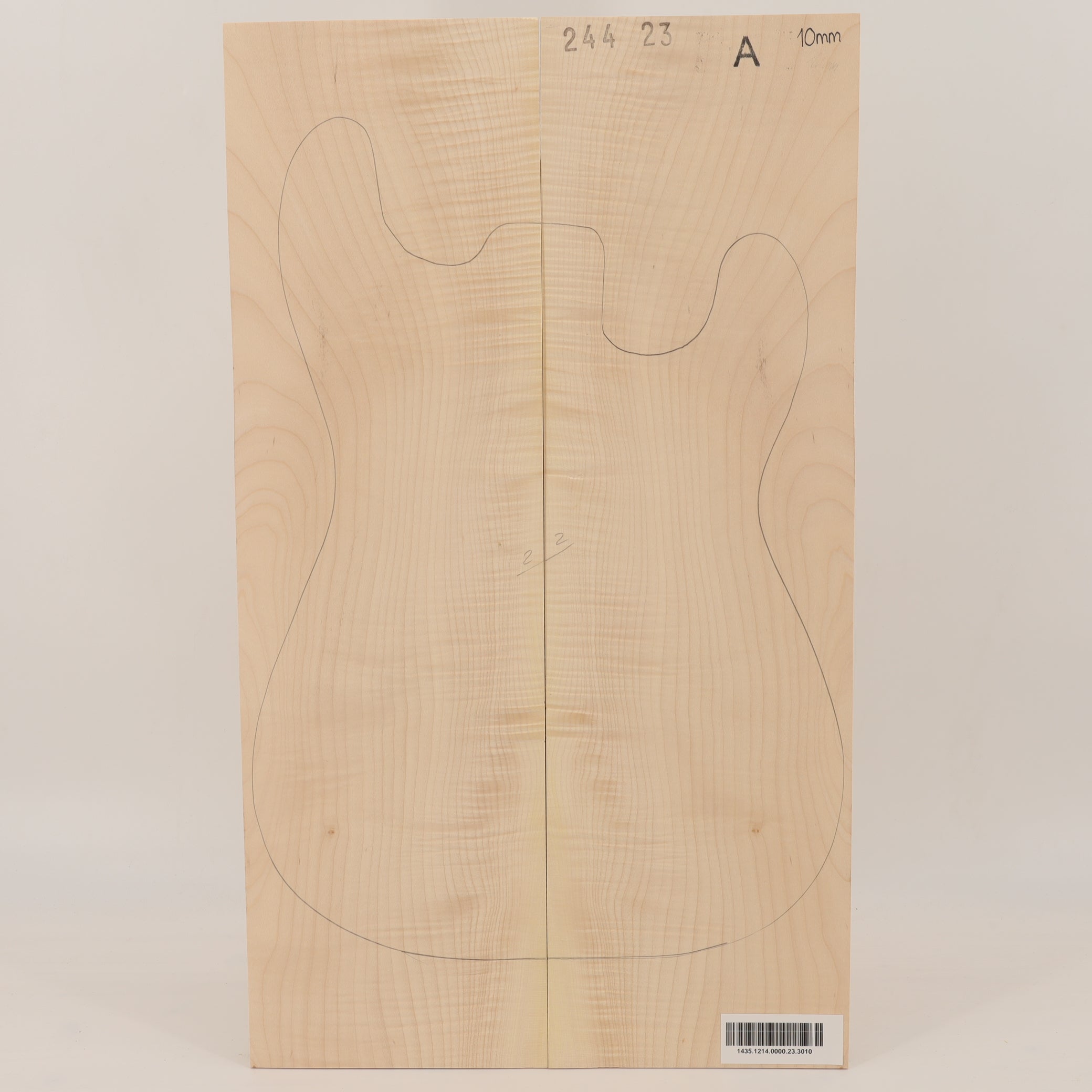 Maple Drop Top 2-piece for Electric Guitar A (no. 3010)