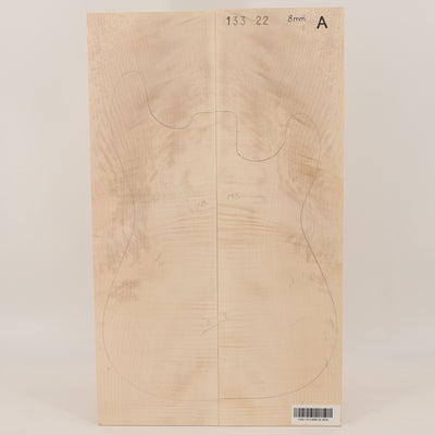 Maple Drop Top 2-piece for Electric Guitar A (no. 3018)