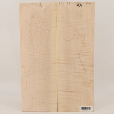 Maple Drop Top 2-piece for Electric Guitar AA (no. 3022)