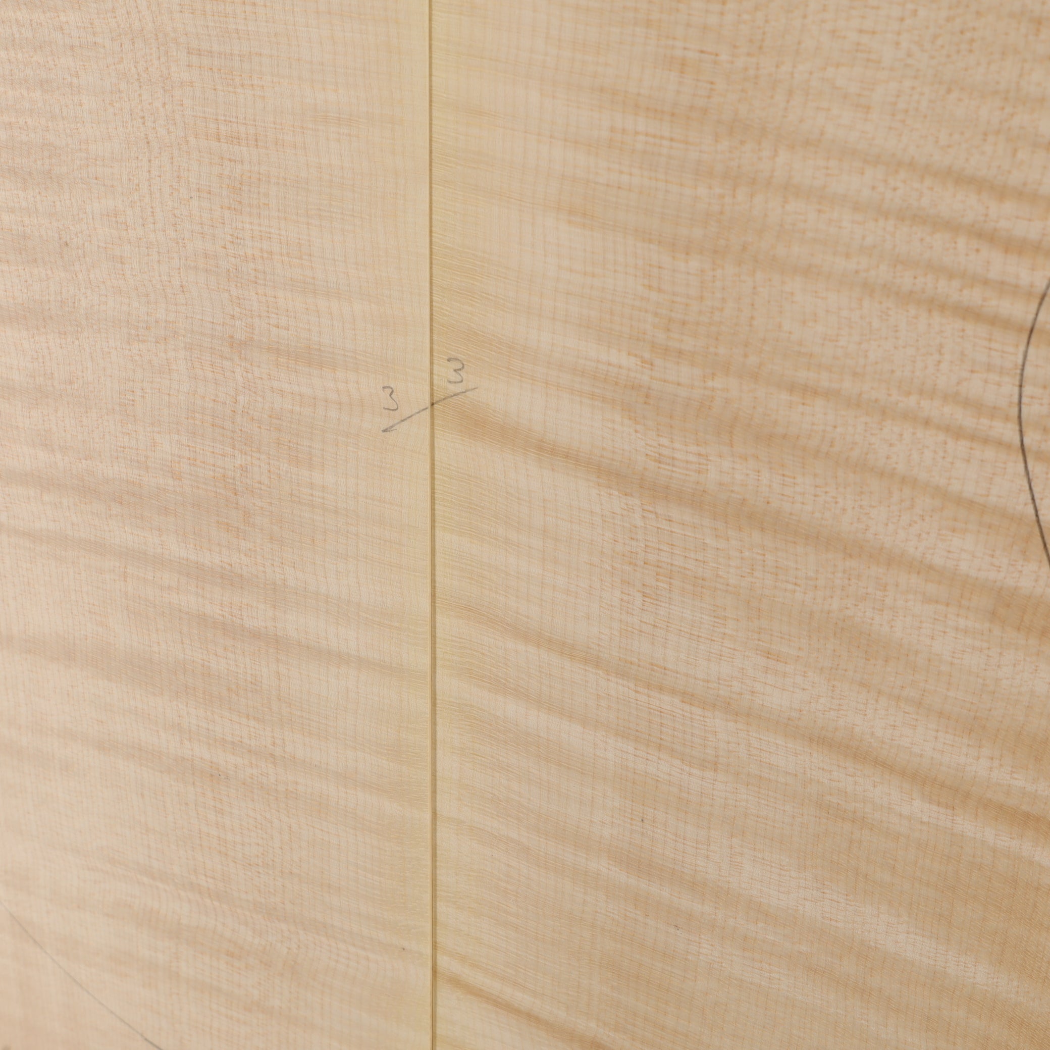 Maple Drop Top 2-piece for Electric Guitar AA (no. 3022)
