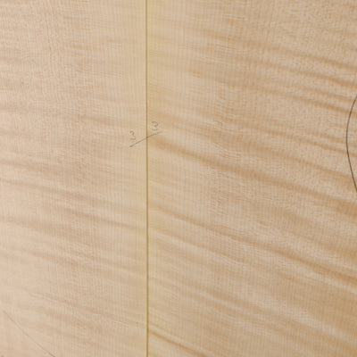 Maple Drop Top 2-piece for Electric Guitar AA (no. 3022)