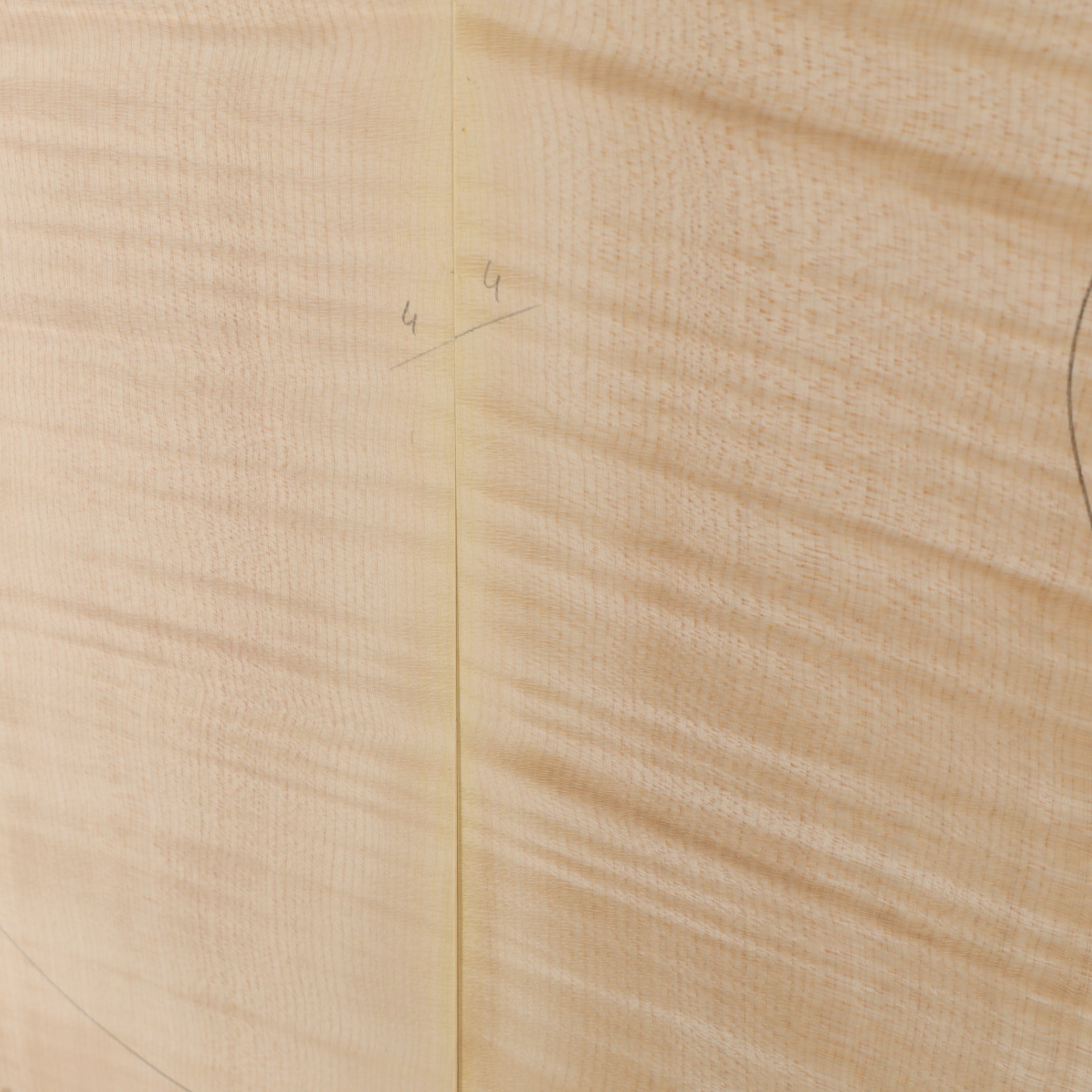 Maple Drop Top 2-piece for Electric Guitar AA (no. 3023)