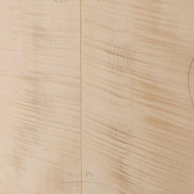 Maple Drop Top 2-piece for Electric Guitar AA (no. 3024)